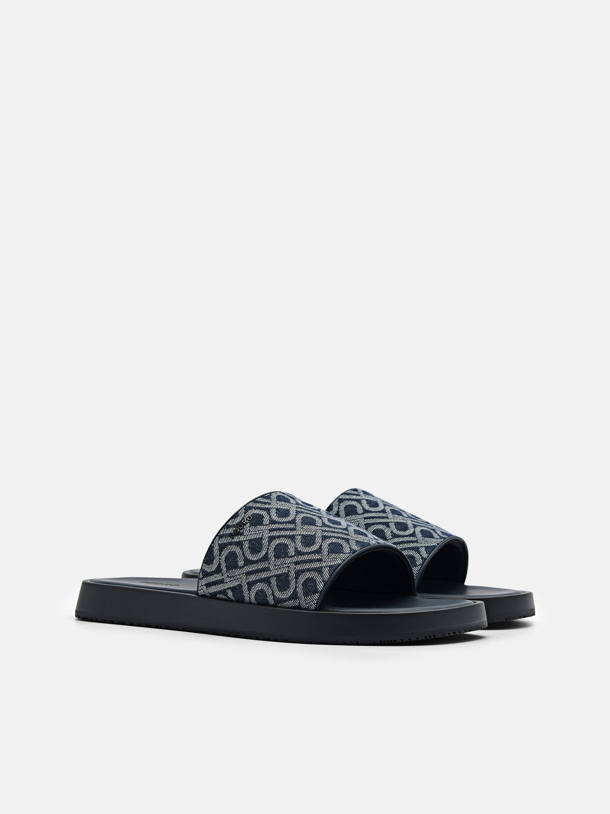 PEDRO Icon Fabric Slide Sandals, Navy