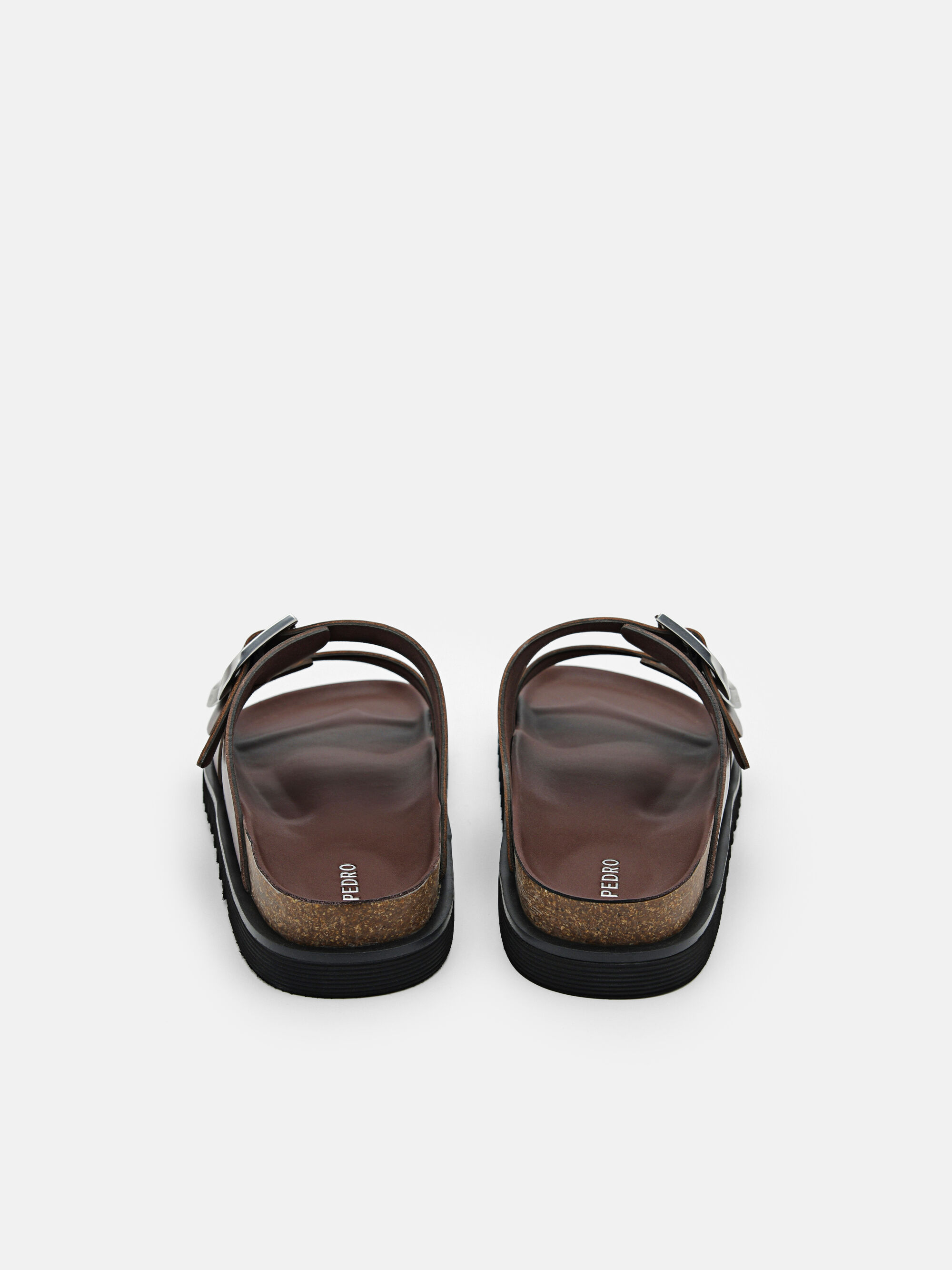 Men's Helix Slide Sandals, Dark Brown