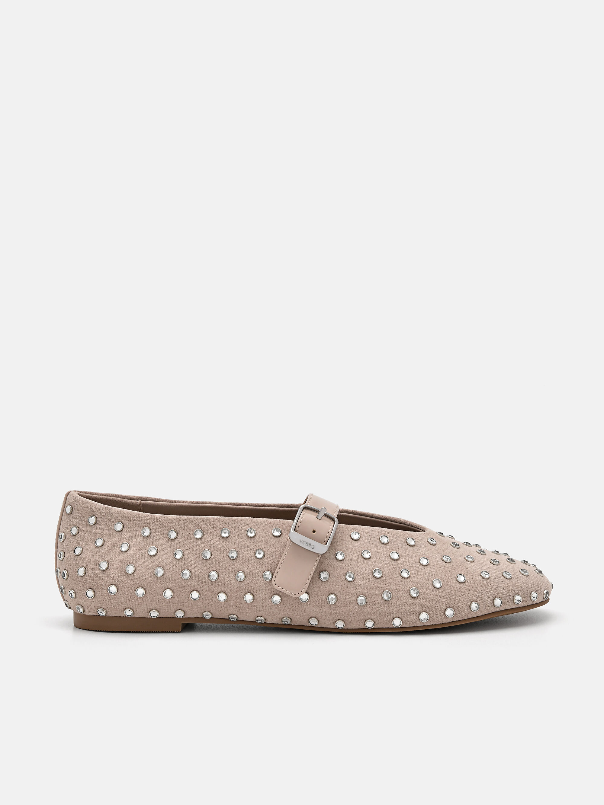 Luma Embellished Mary Janes, Taupe