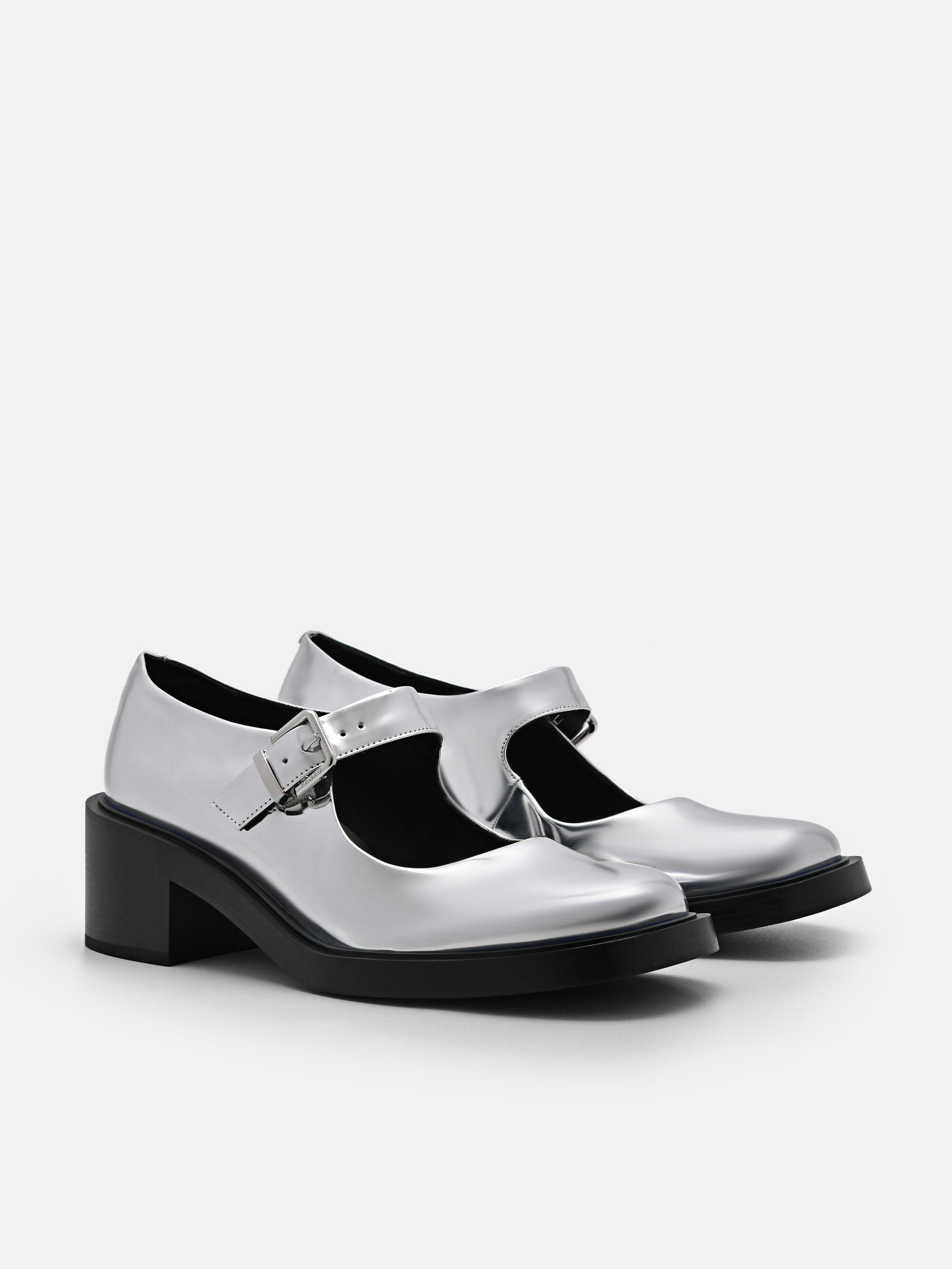 Hale Mary Jane Pumps, Silver