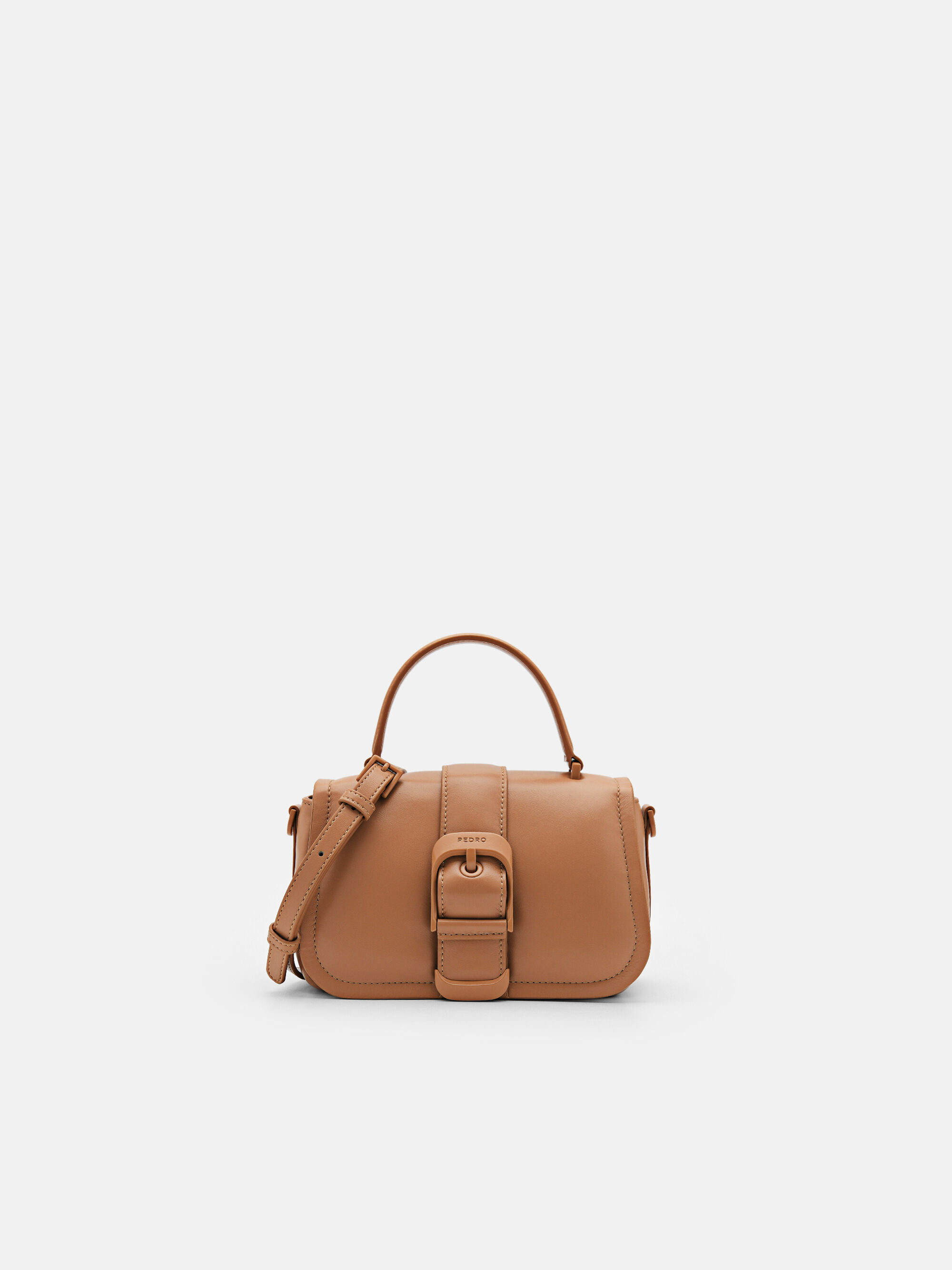 Helix Mini Shoulder Bag, Camel