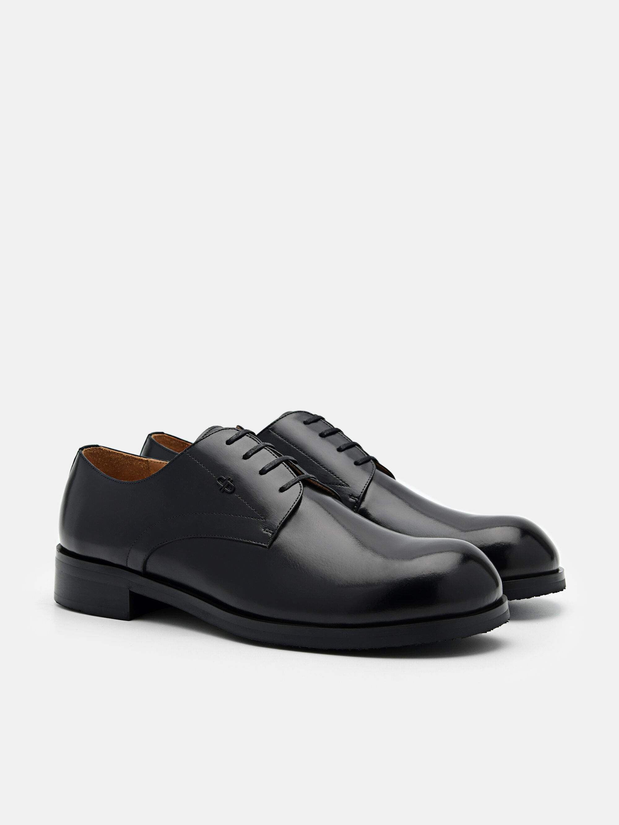 PEDRO Icon Leather Derby Shoes, Black