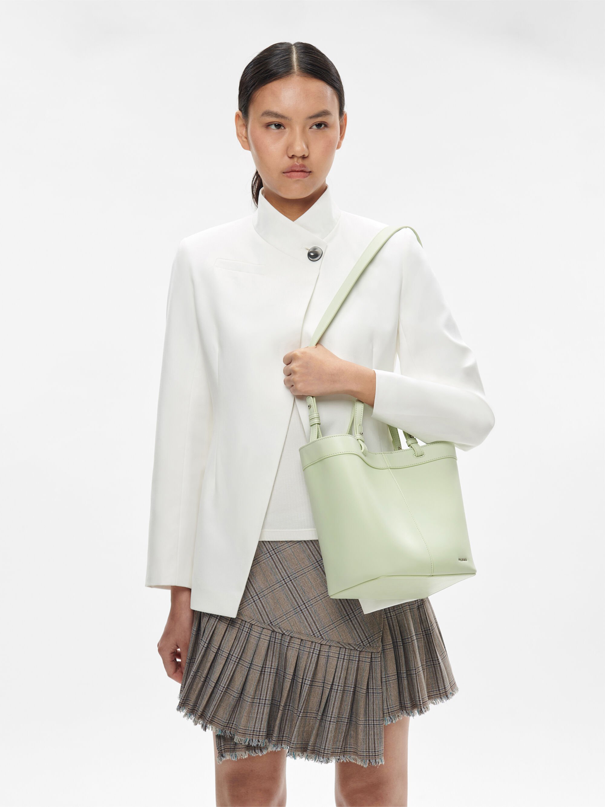 Zinnia Tote Bag, Light Green