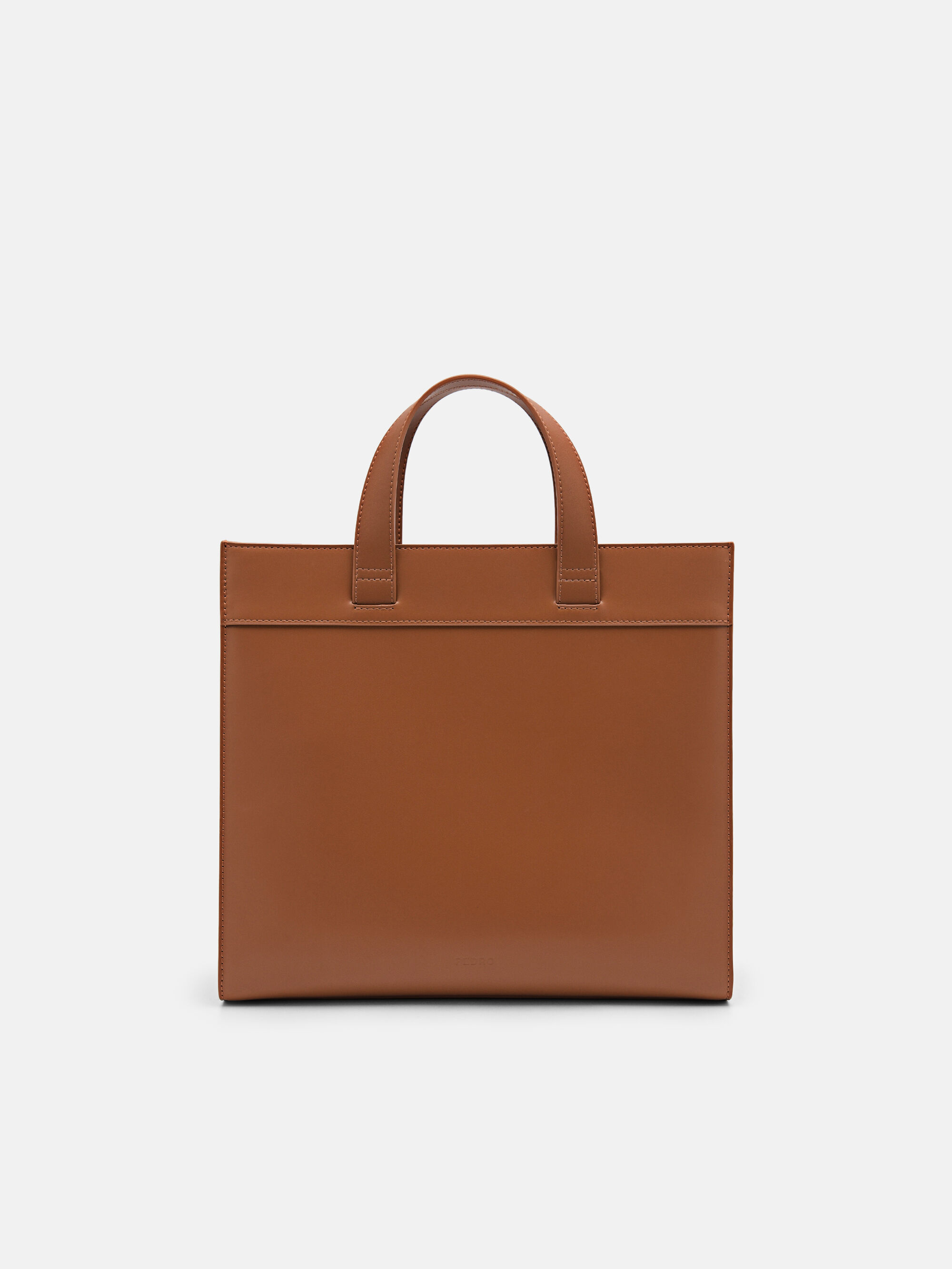 PEDRO Icon Leather Tote Bag, Cognac