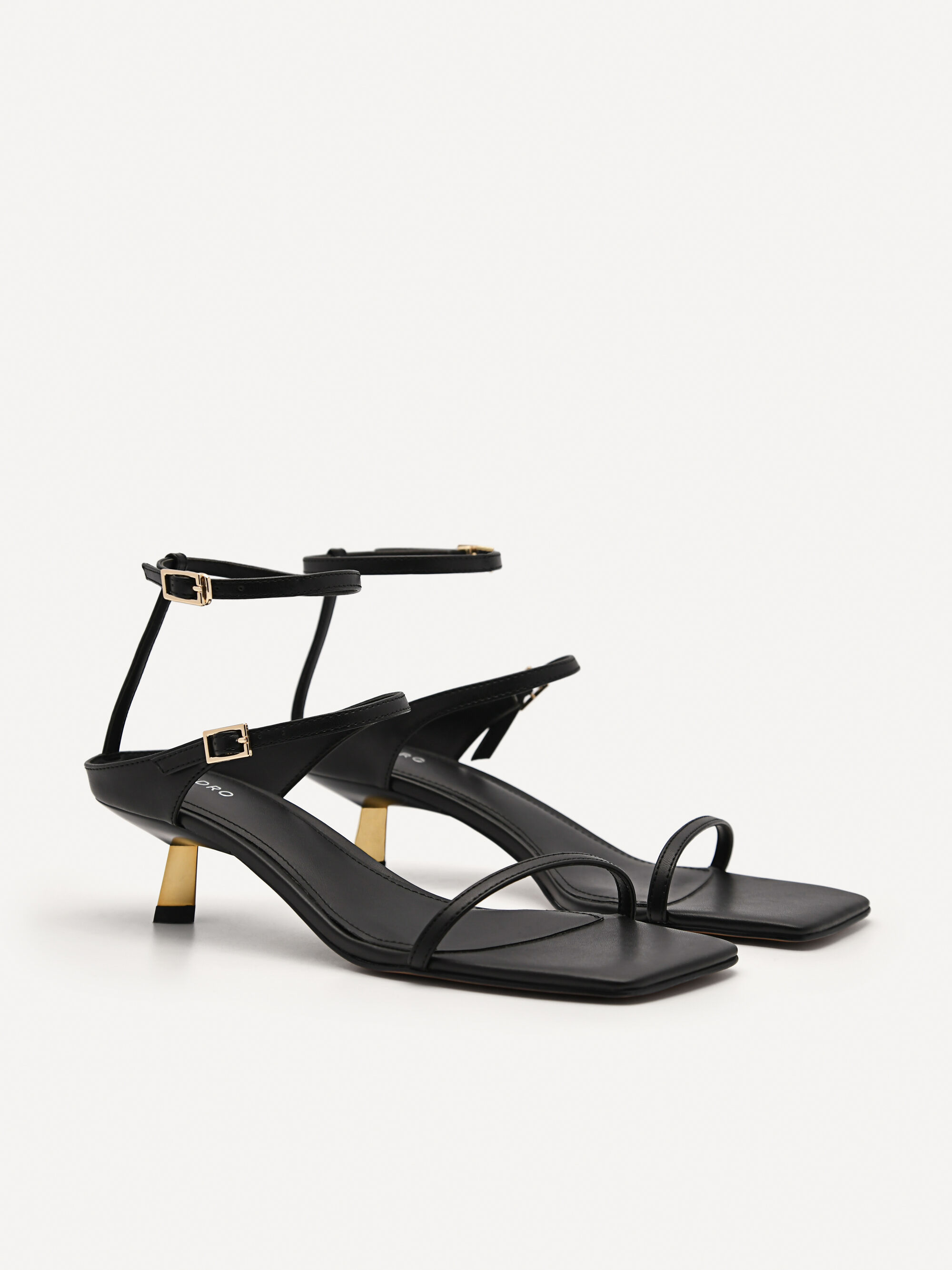 Carolyn Strappy Heel Sandals, Black