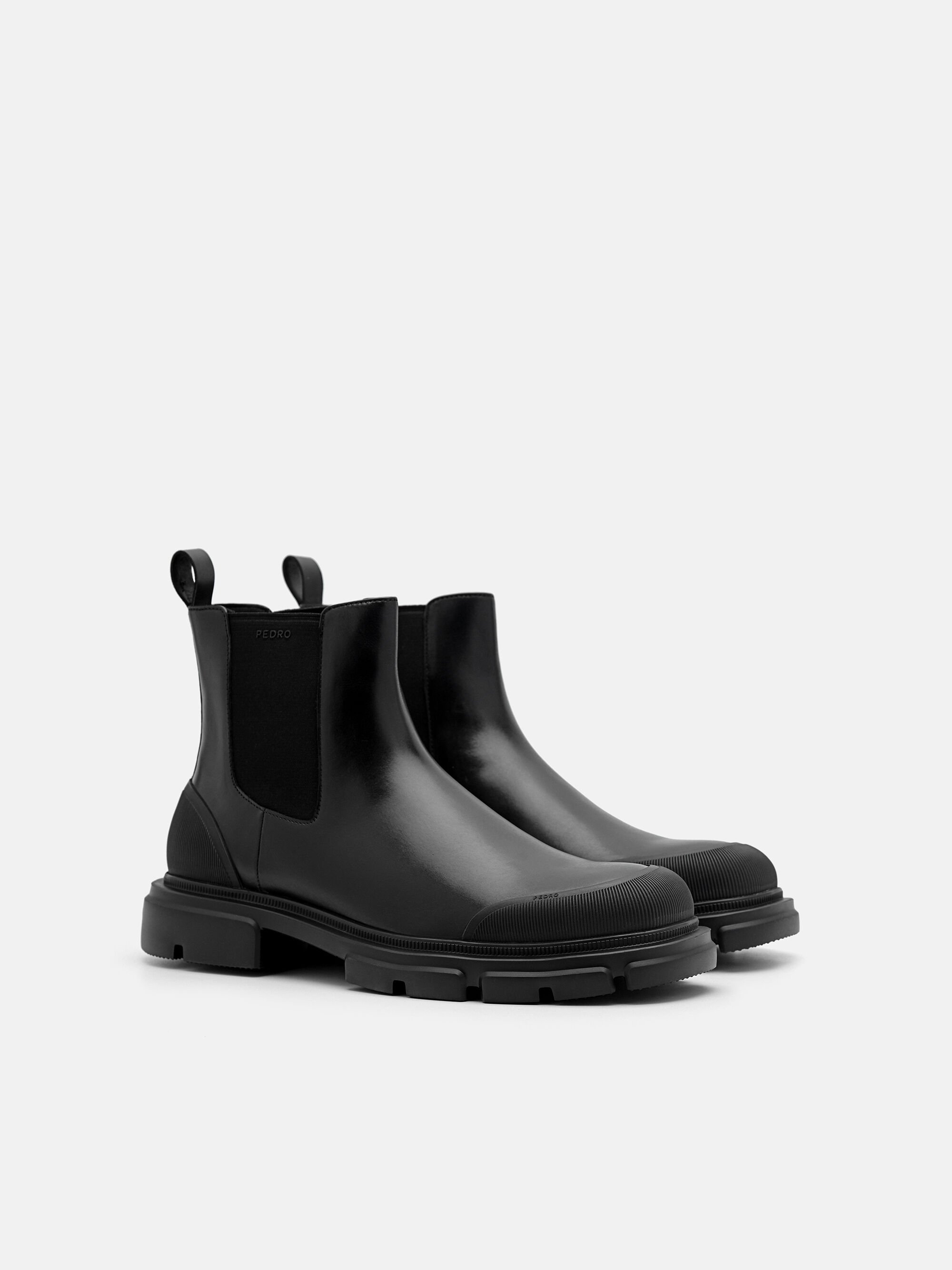 Ellis Leather Chelsea Boots, Black