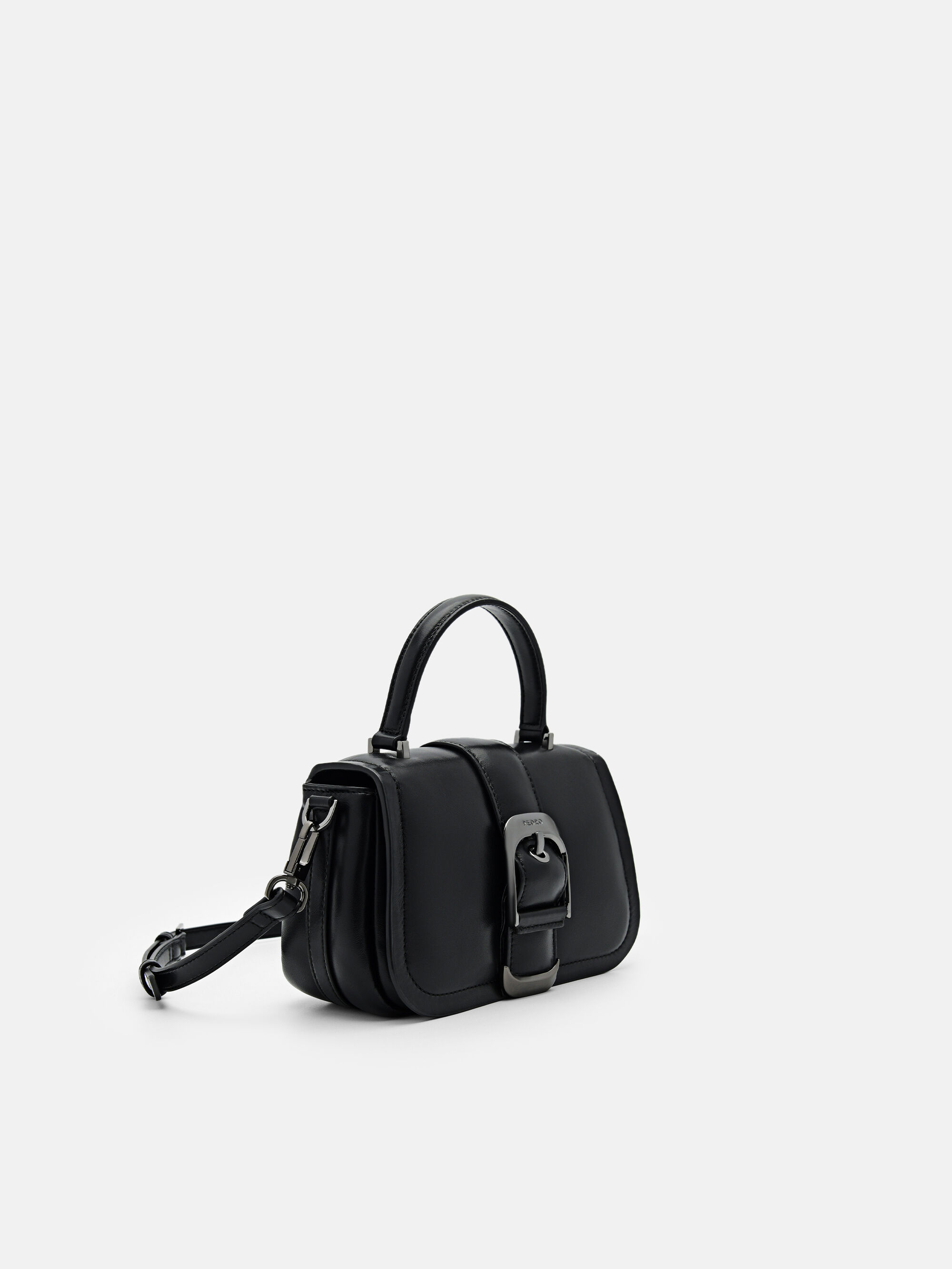 Helix Mini Shoulder Bag, Black