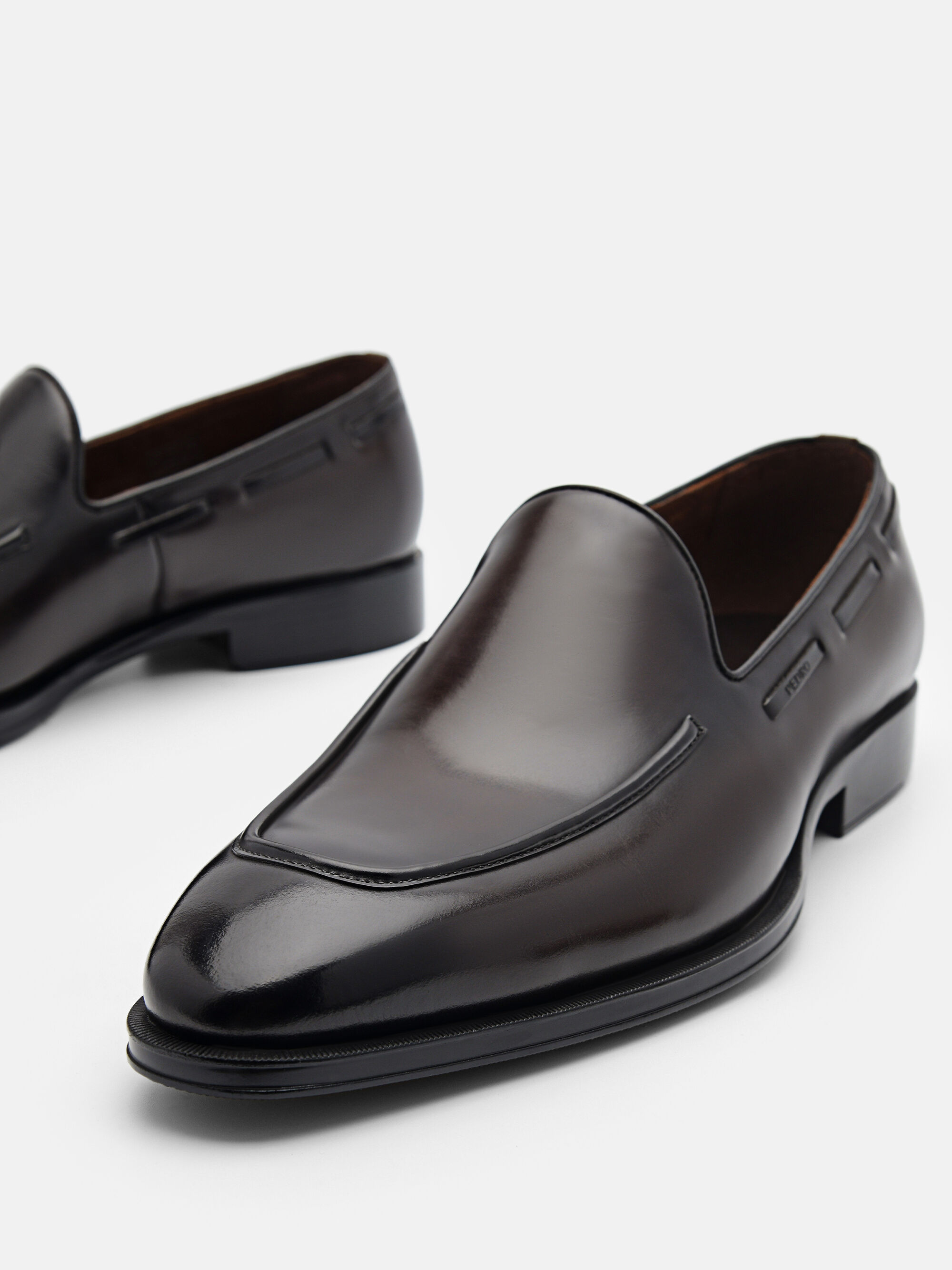 Leather Loafers, Dark Brown