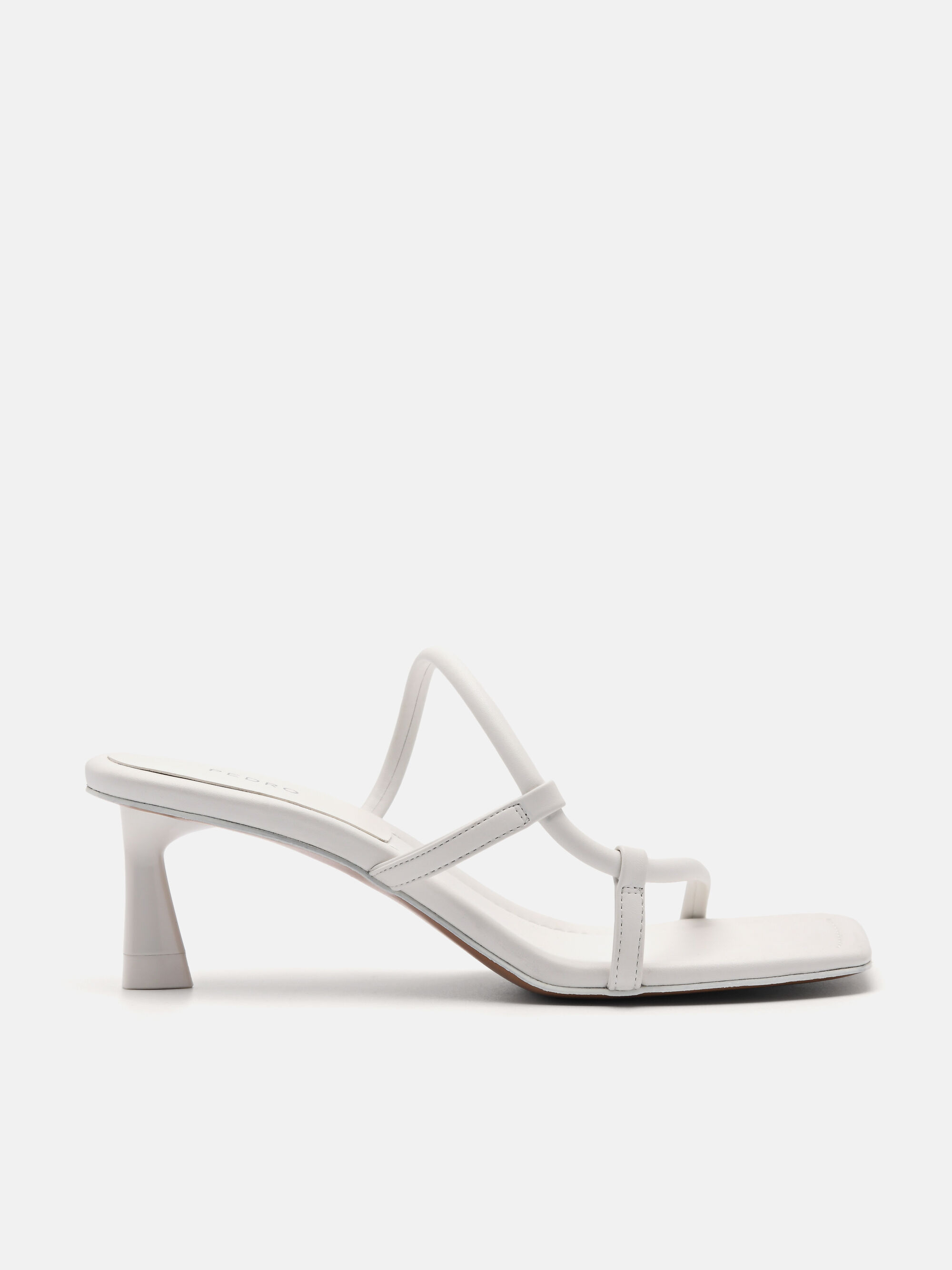 White chunky sale heel sandals