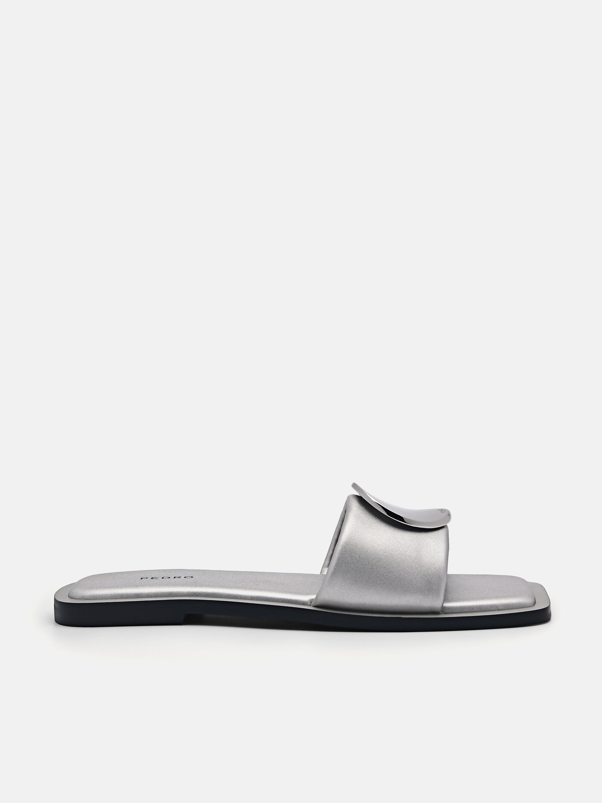 Vibe Square Toe Sandals, Silver