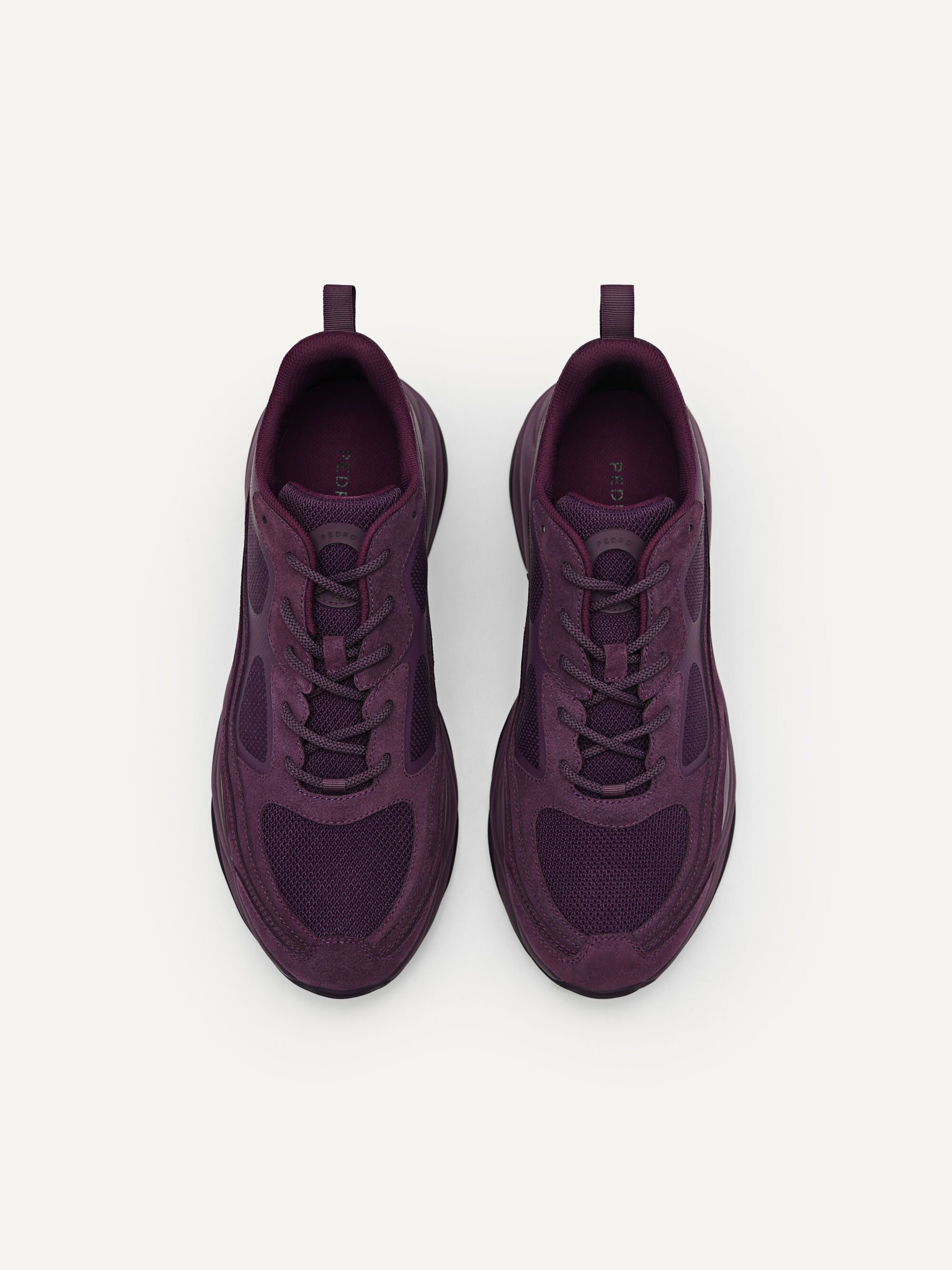 Magma Suede Sneakers, Dark Purple
