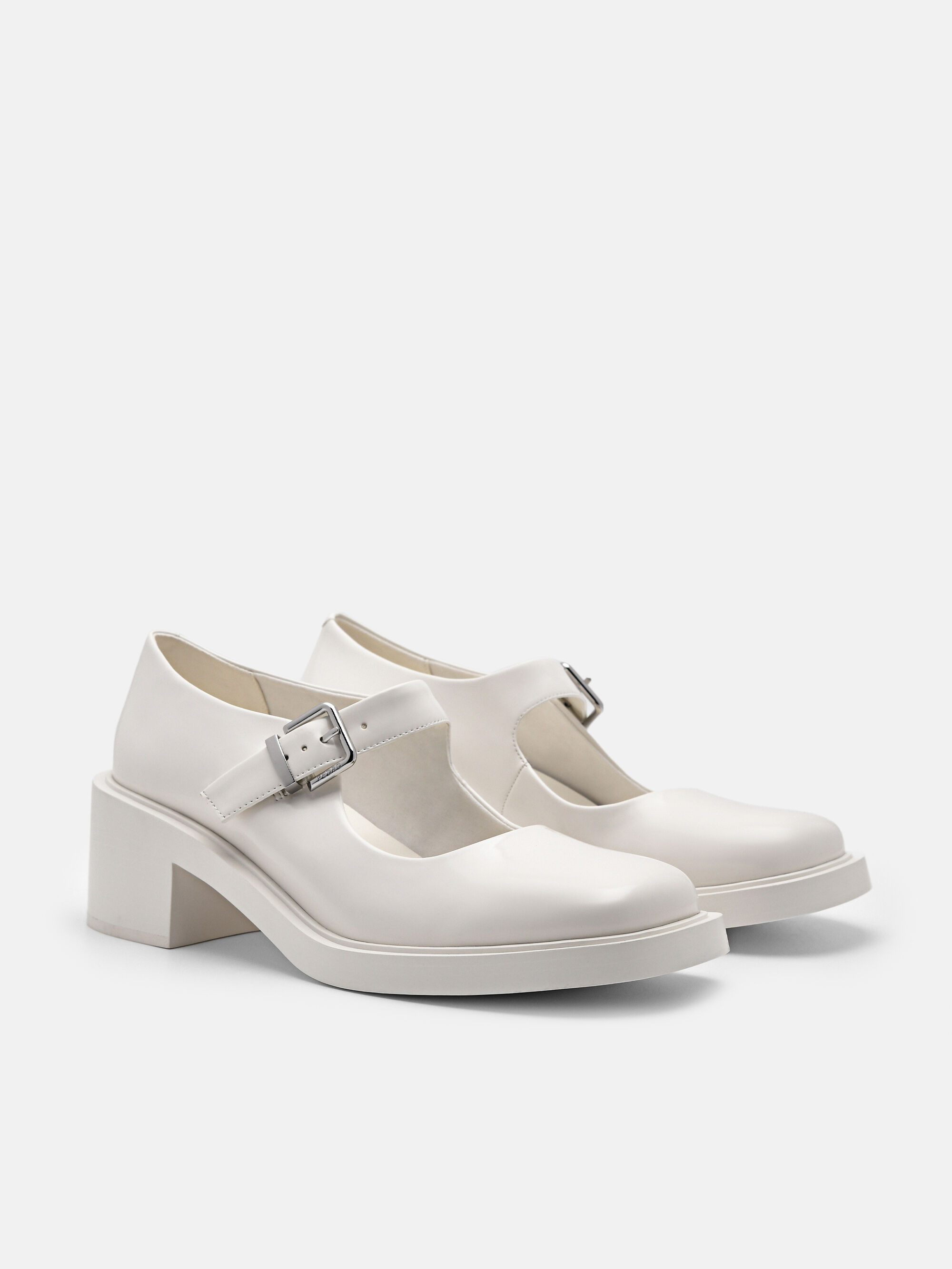 Hale Mary Jane Pumps, Chalk