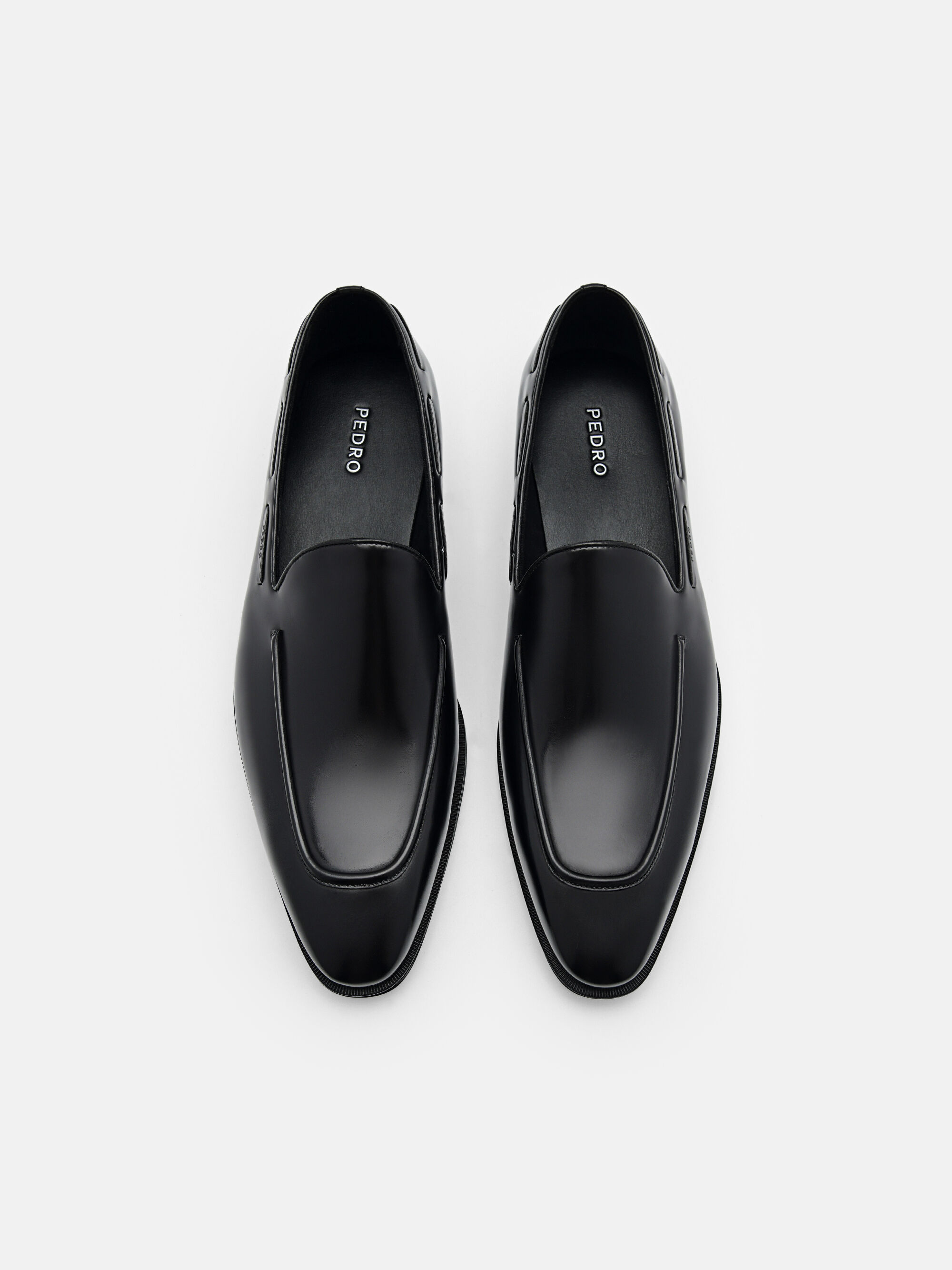 Leather Loafers, Black