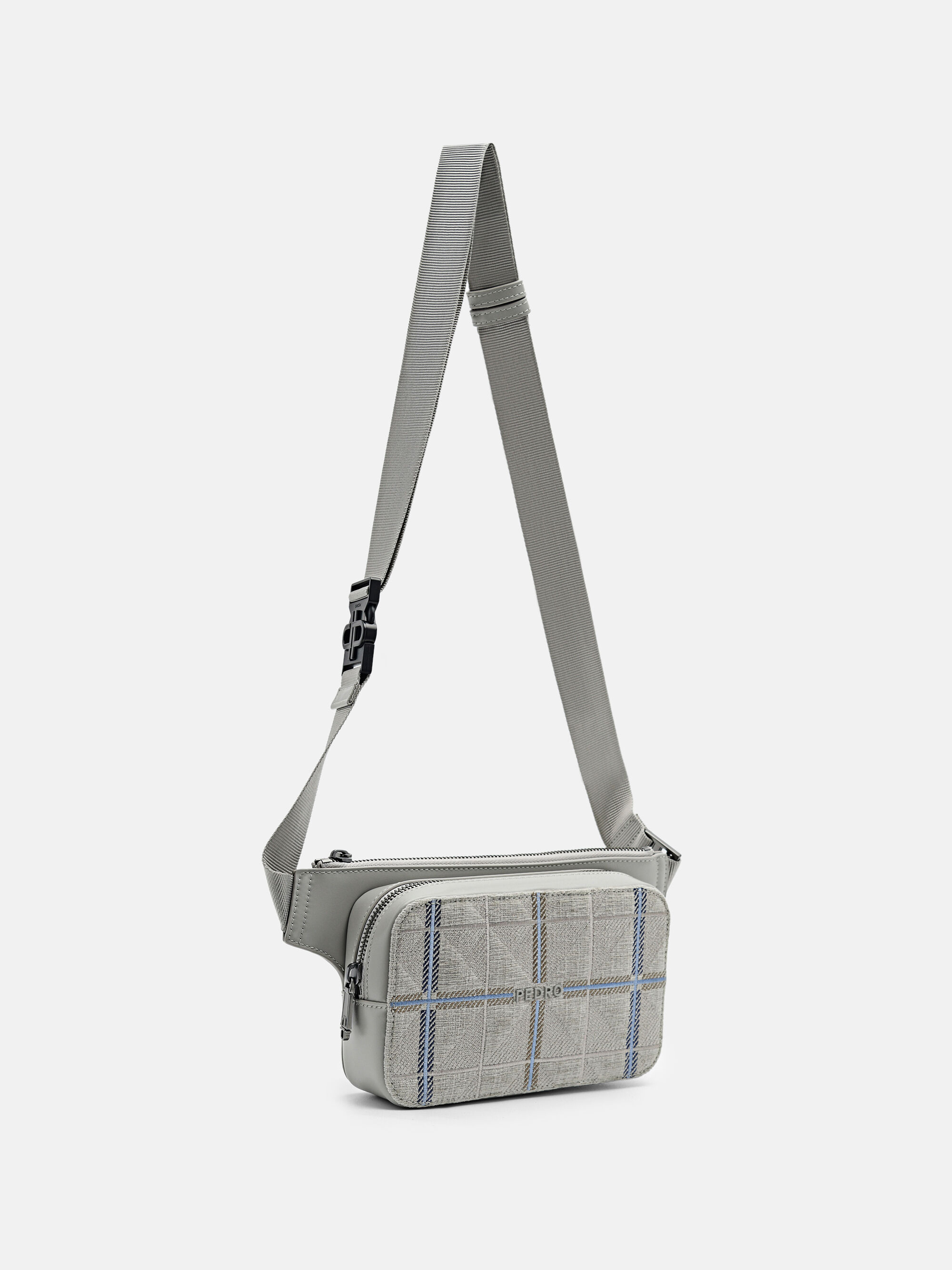 PEDRO Icon Leather Sling Pouch, Grey