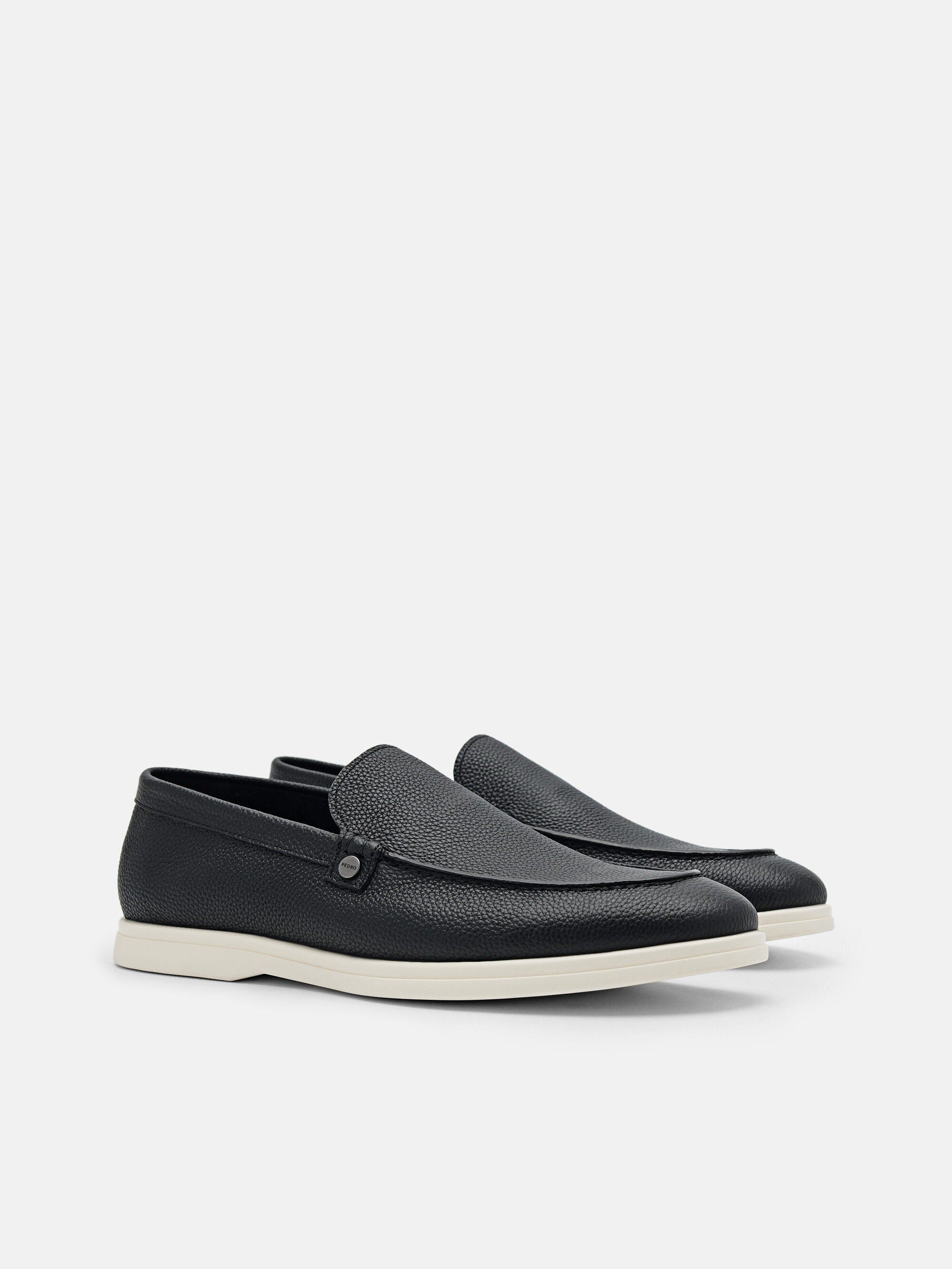 Oliver Leather Loafers, Black