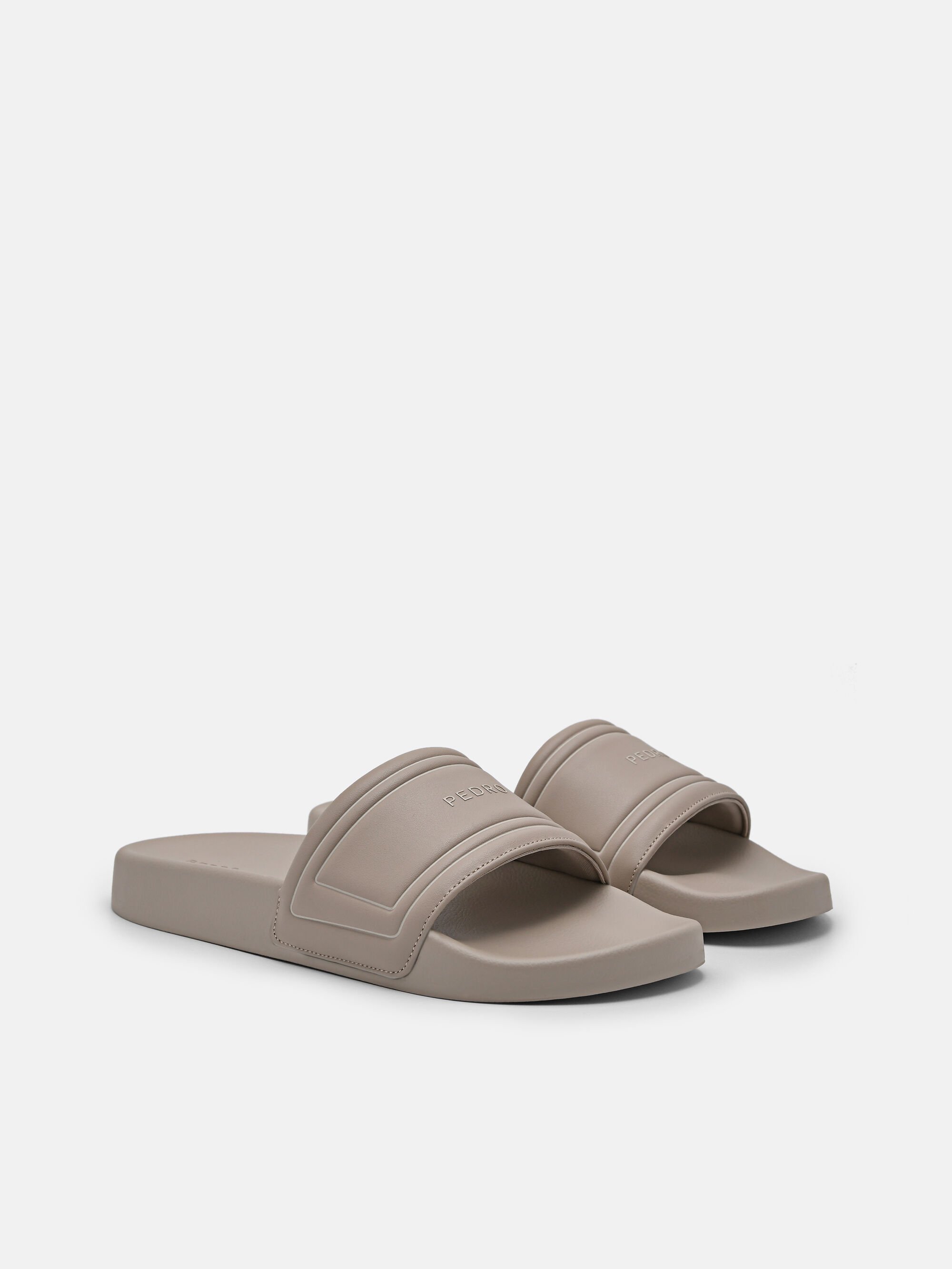 Billie Slide Sandals, Taupe