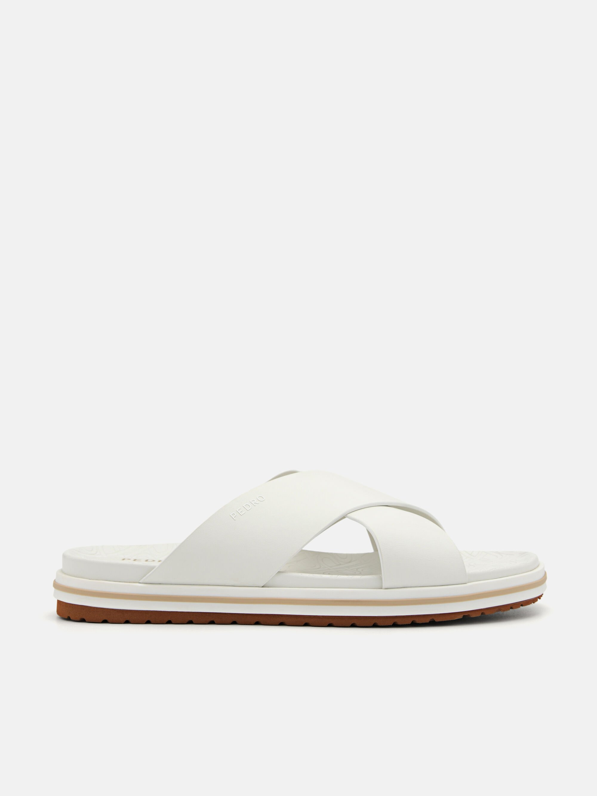 PEDRO Icon Cross Strap Sandals, Chalk