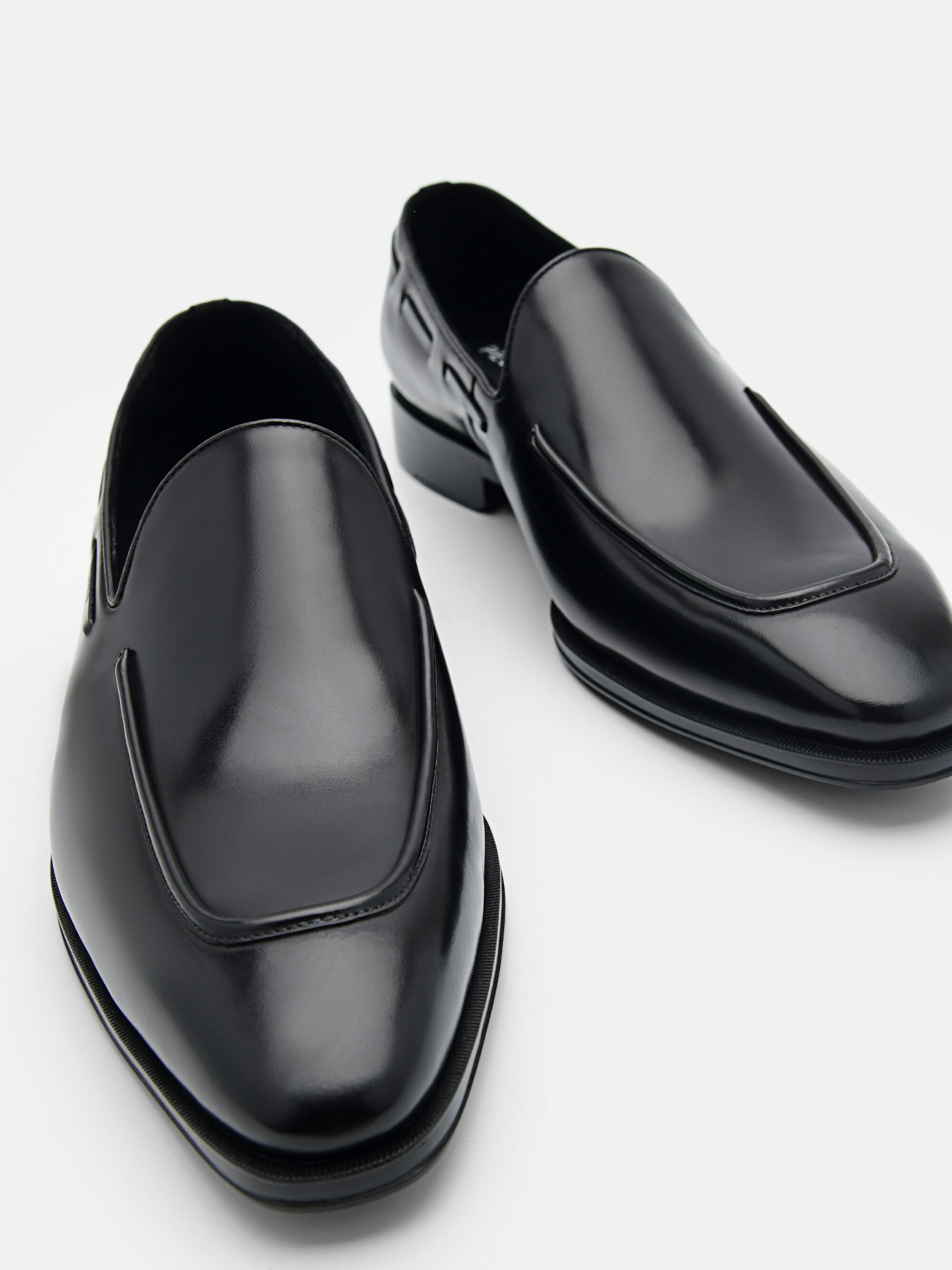 Leather Loafers, Black