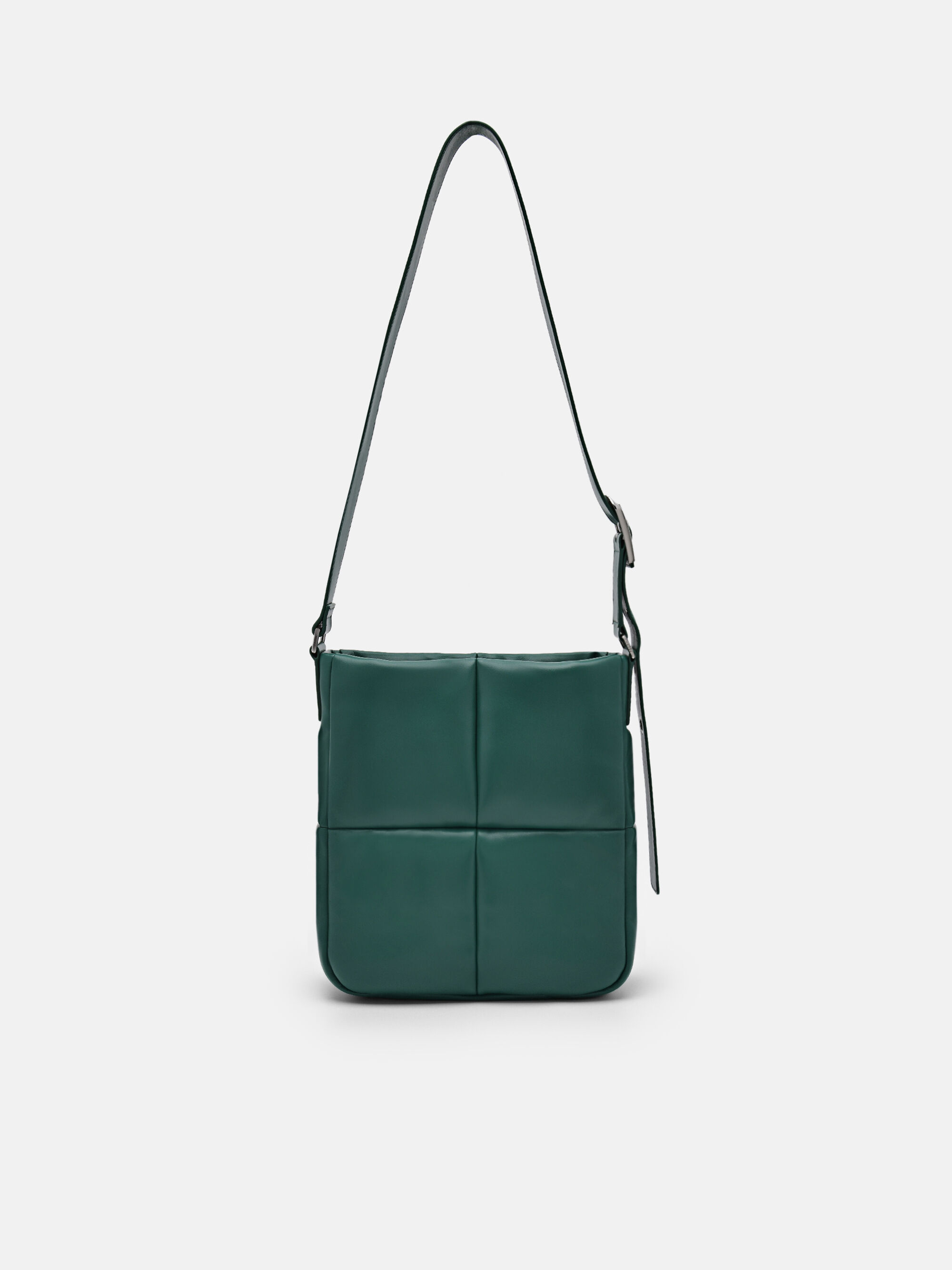 Helix Quilted Shoulder Bag, Green