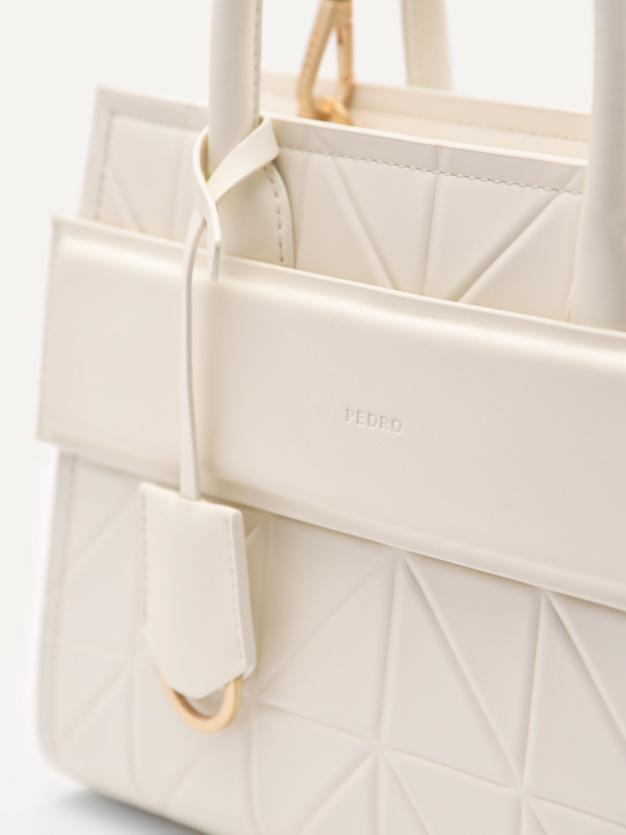 PEDRO Studio Kate Leather Handbag - Chalk