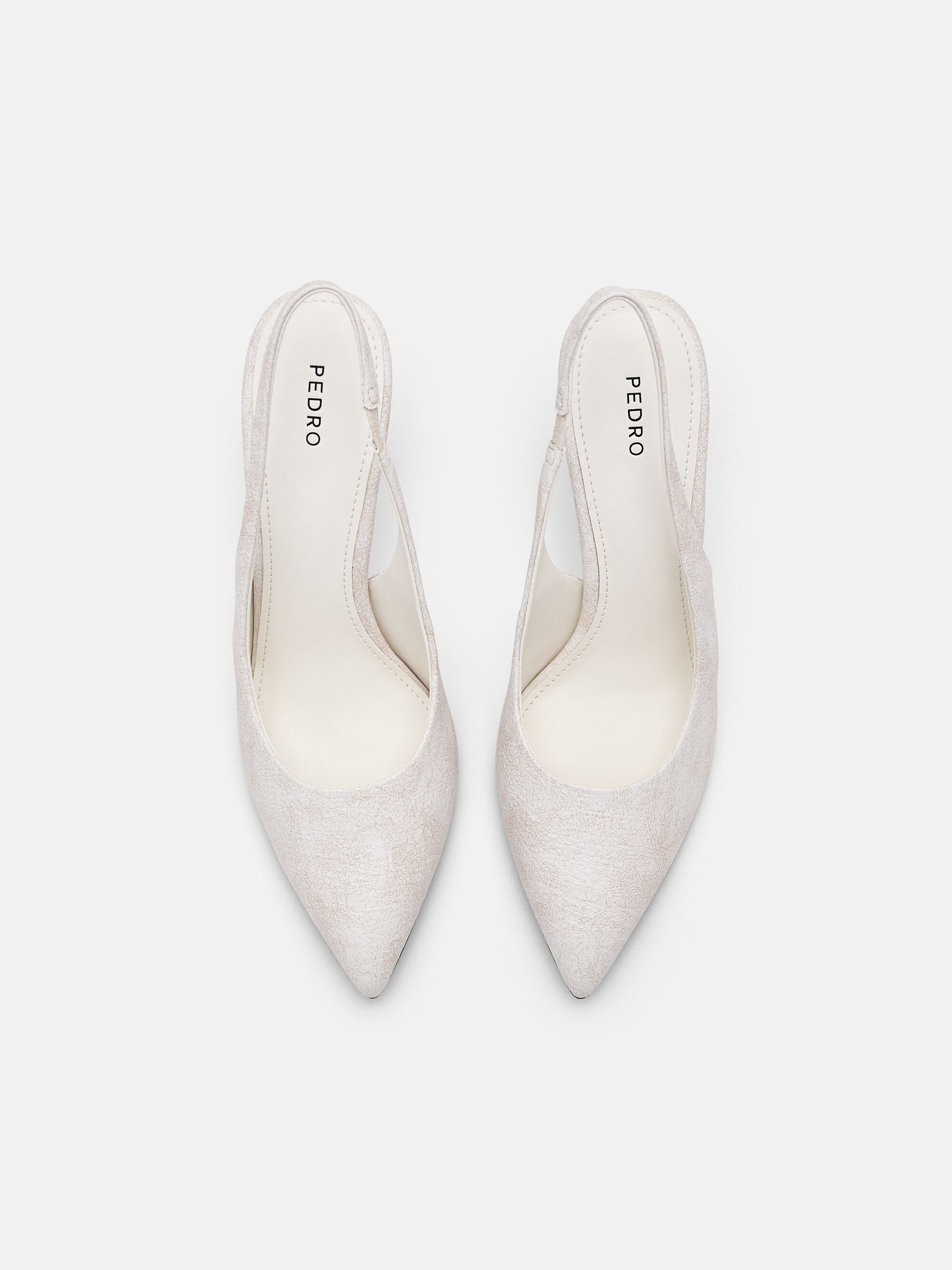 PEDRO Studio Liza Slingback Pumps, Chalk