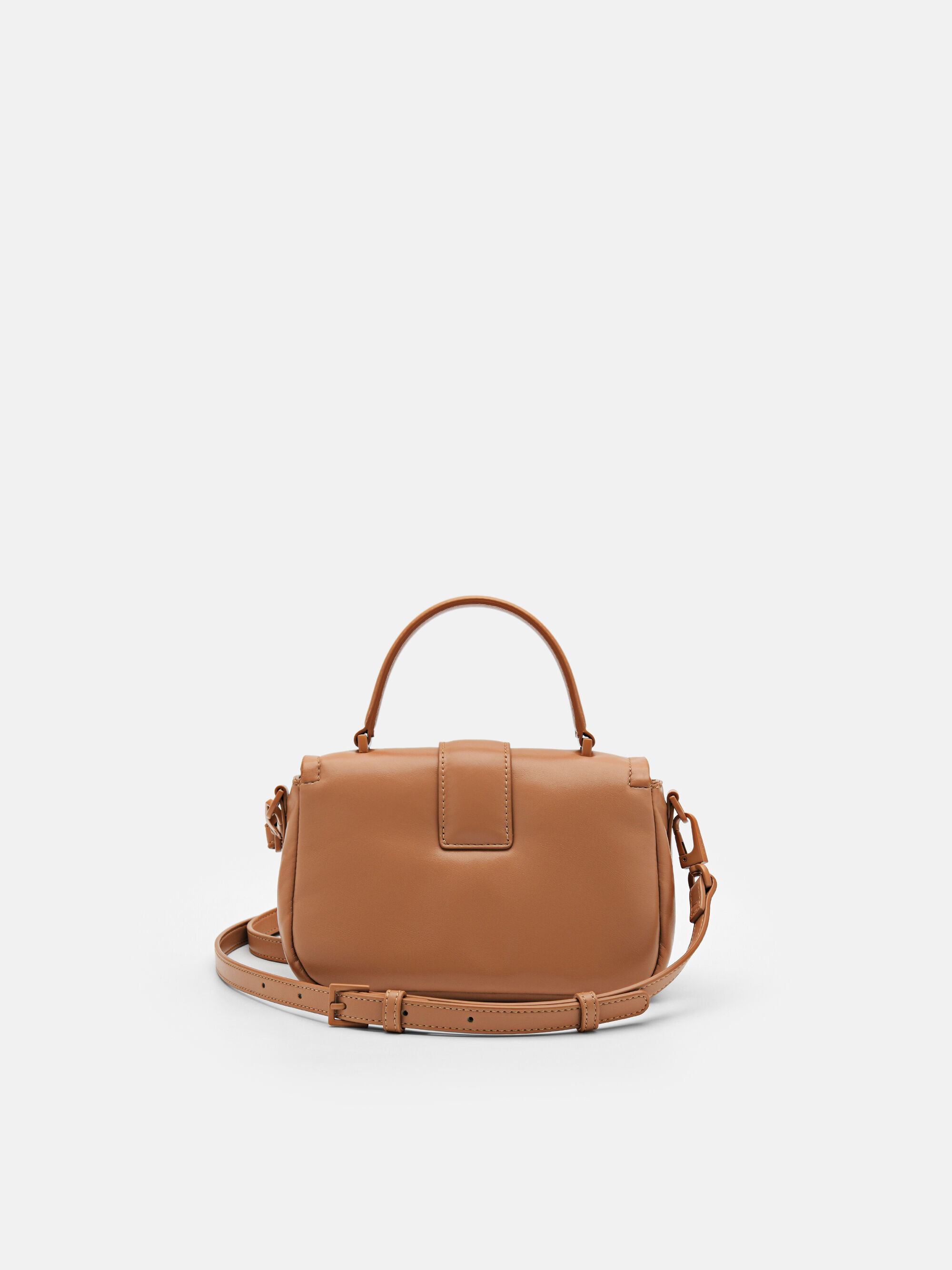 Helix Mini Shoulder Bag, Camel