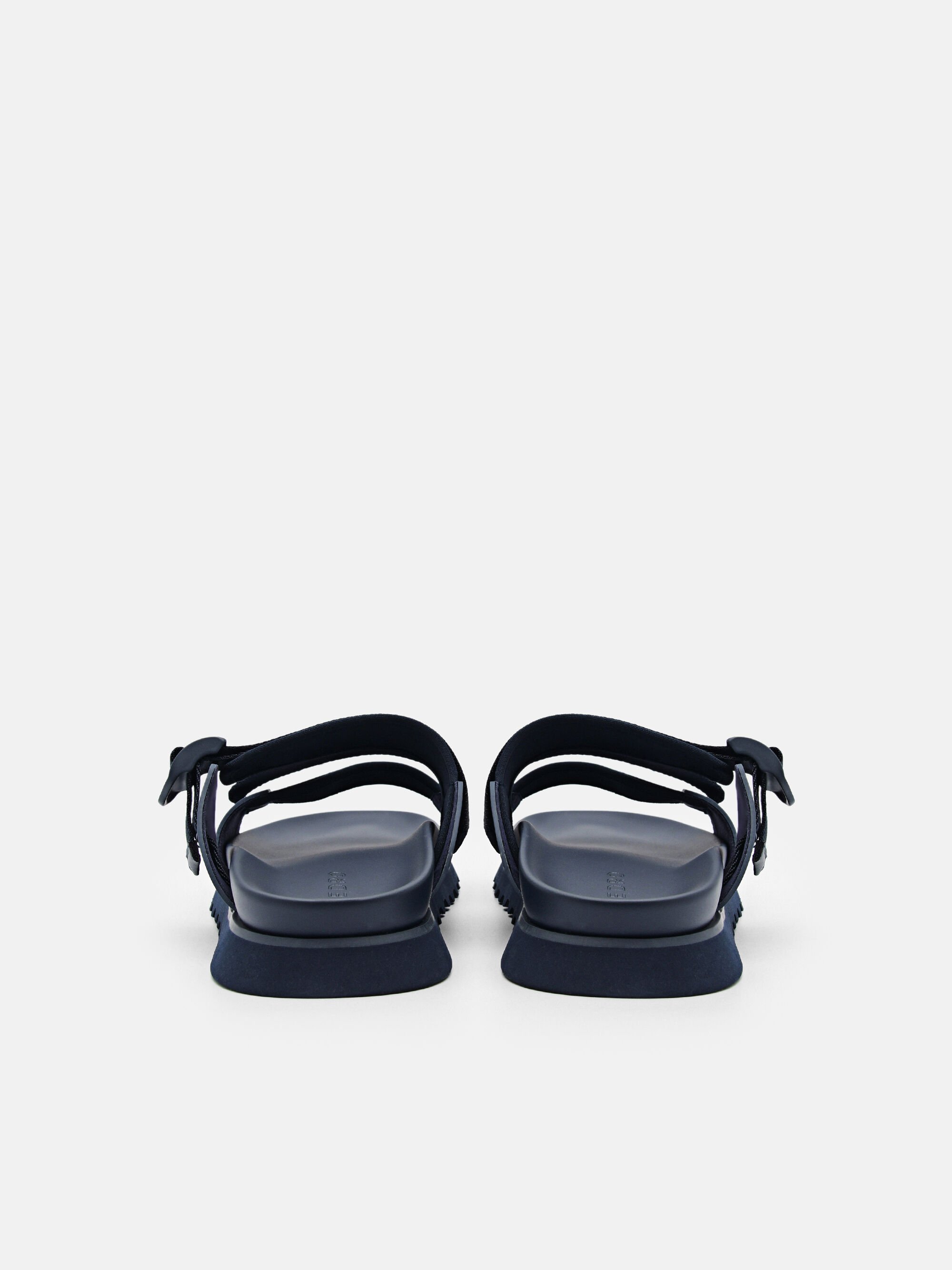 Nylon Strap Sandals, Navy