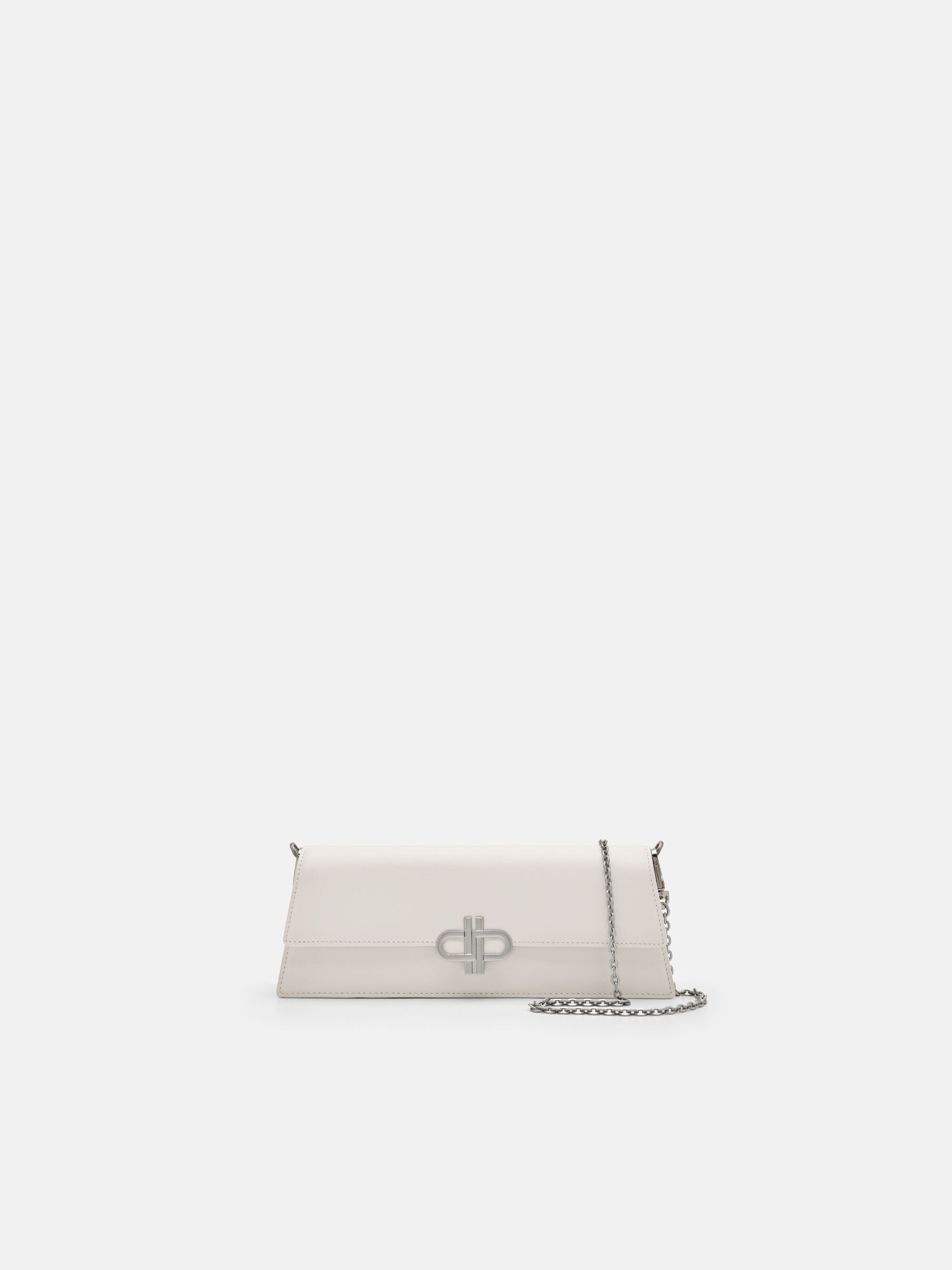 PEDRO Icon Leather Clutch Bag, Chalk