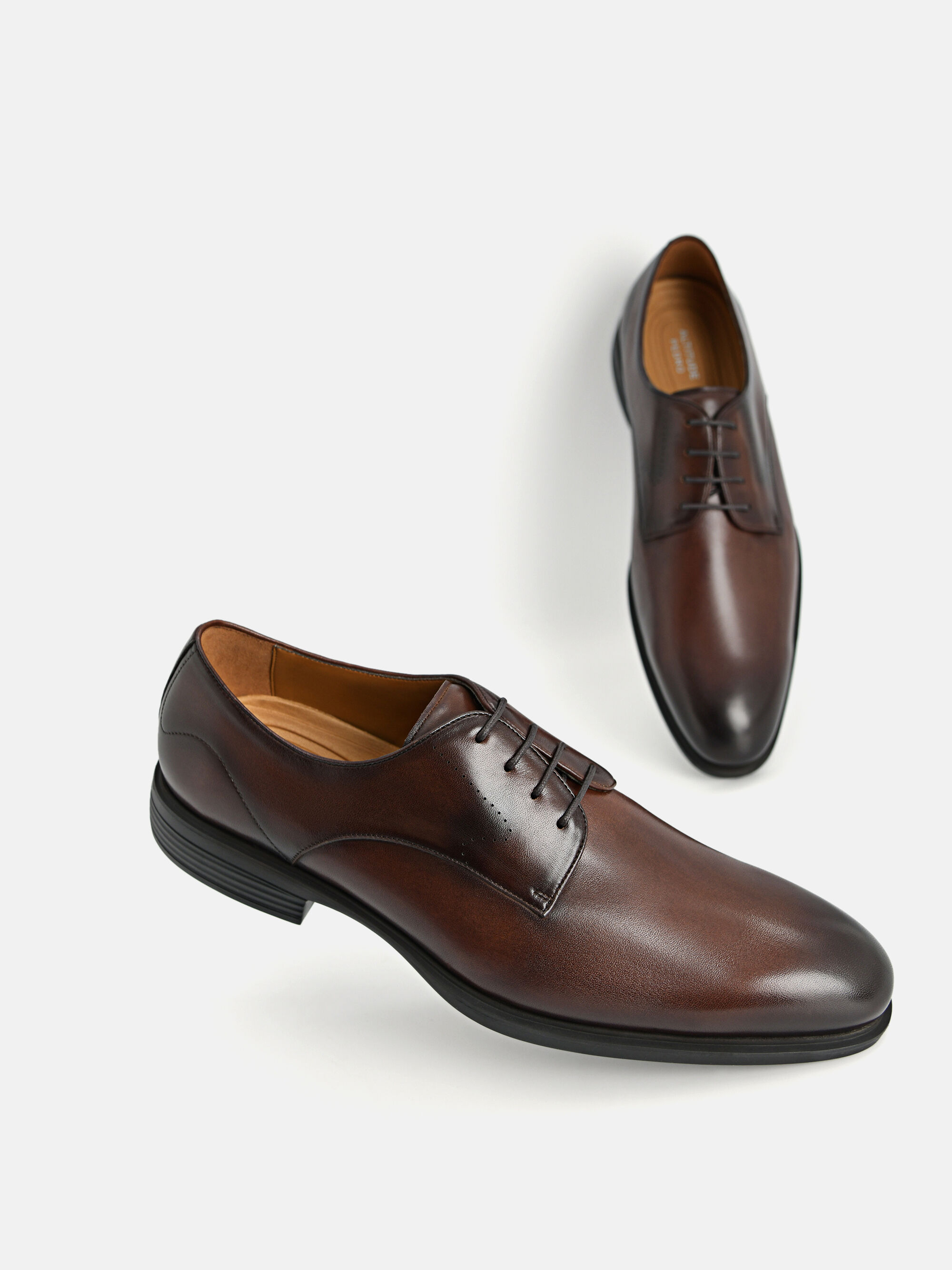 Altitude Leather Derby Shoes, Dark Brown