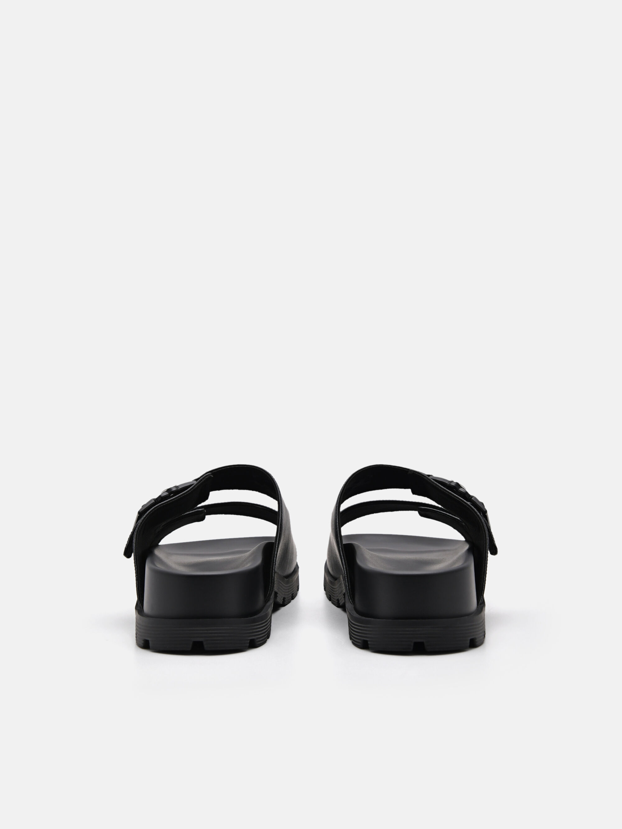 PEDRO Icon Buckle Sandals, Black