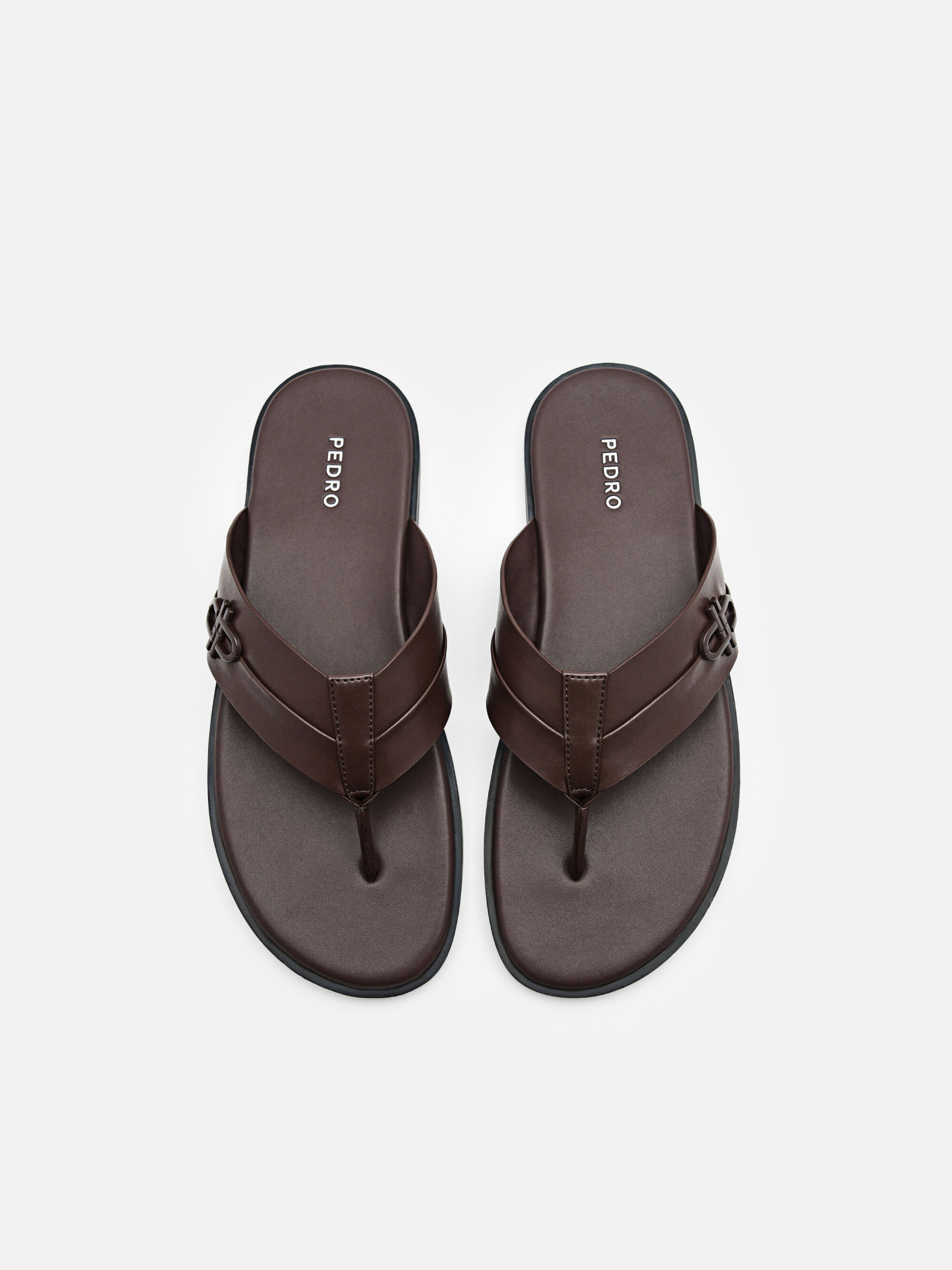PEDRO Icon Thong Sandals, Dark Brown