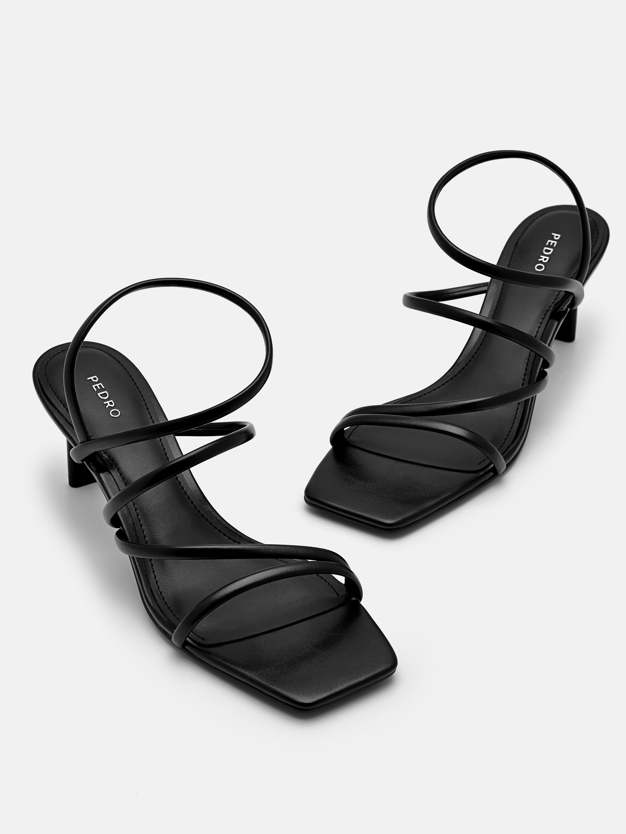 Pallas Heel Sandals, Black