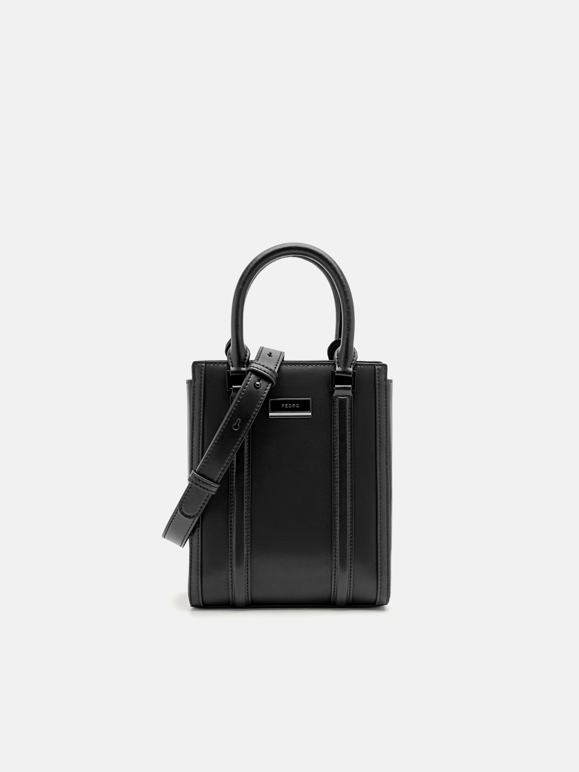 Allen Leather Tote Bag, Black