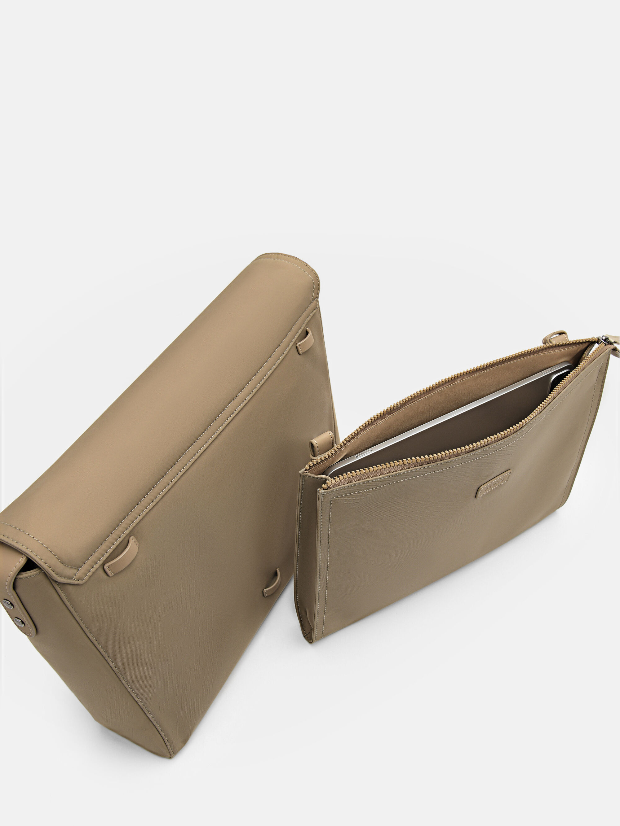 Morris Messenger Bag, Taupe