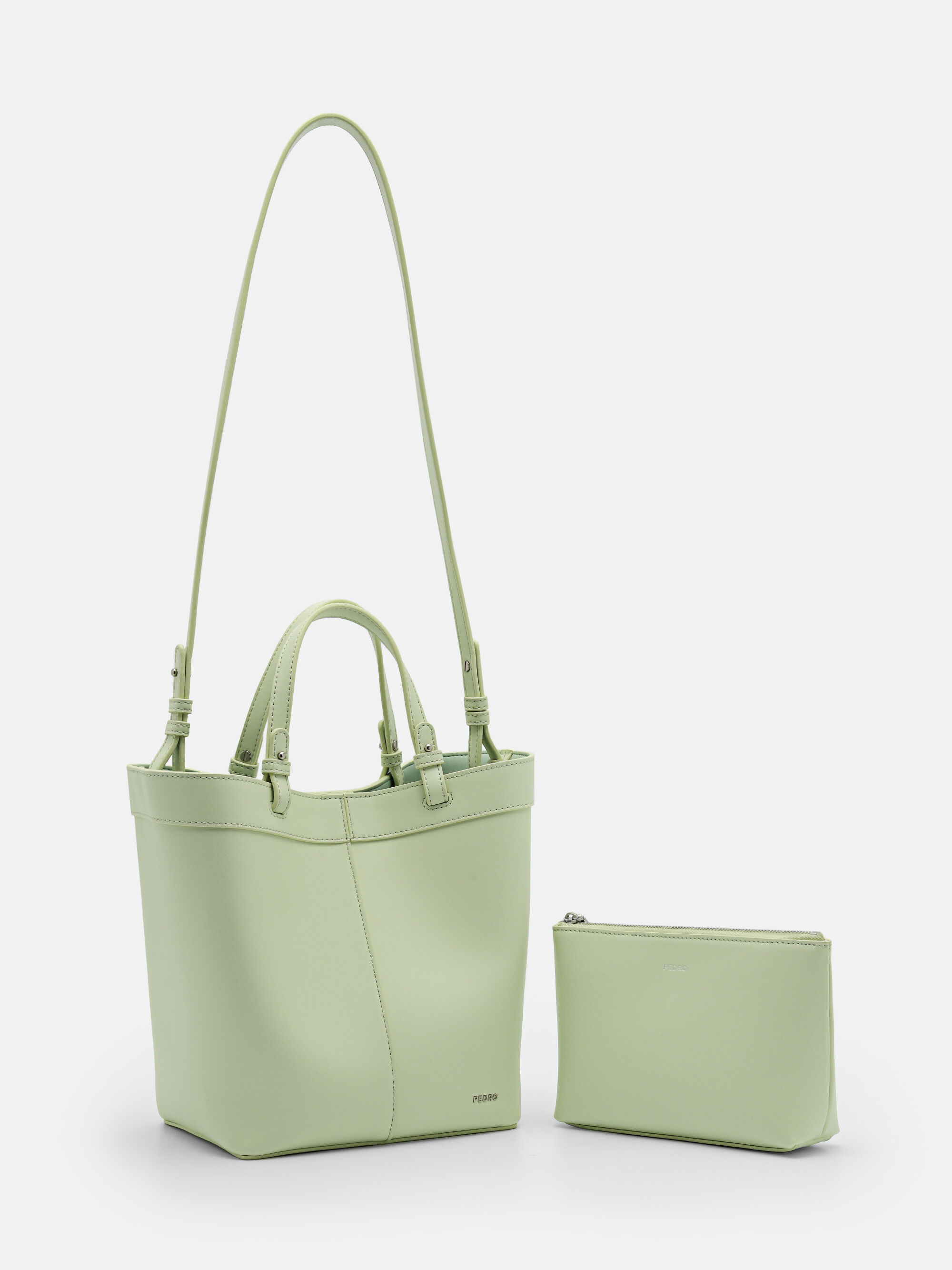 Zinnia Tote Bag, Light Green