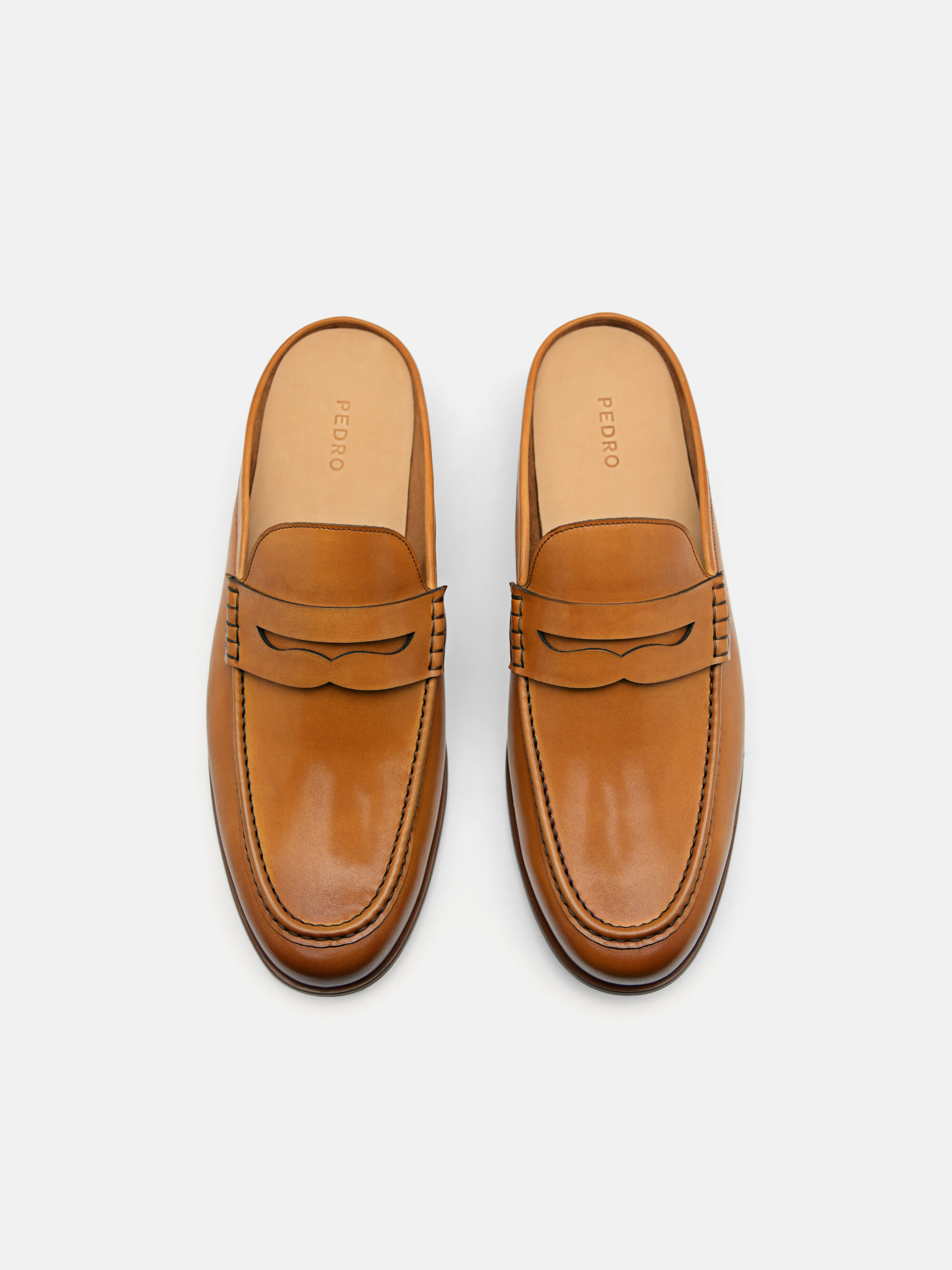 Blake Leather Slip-On Loafers, Camel