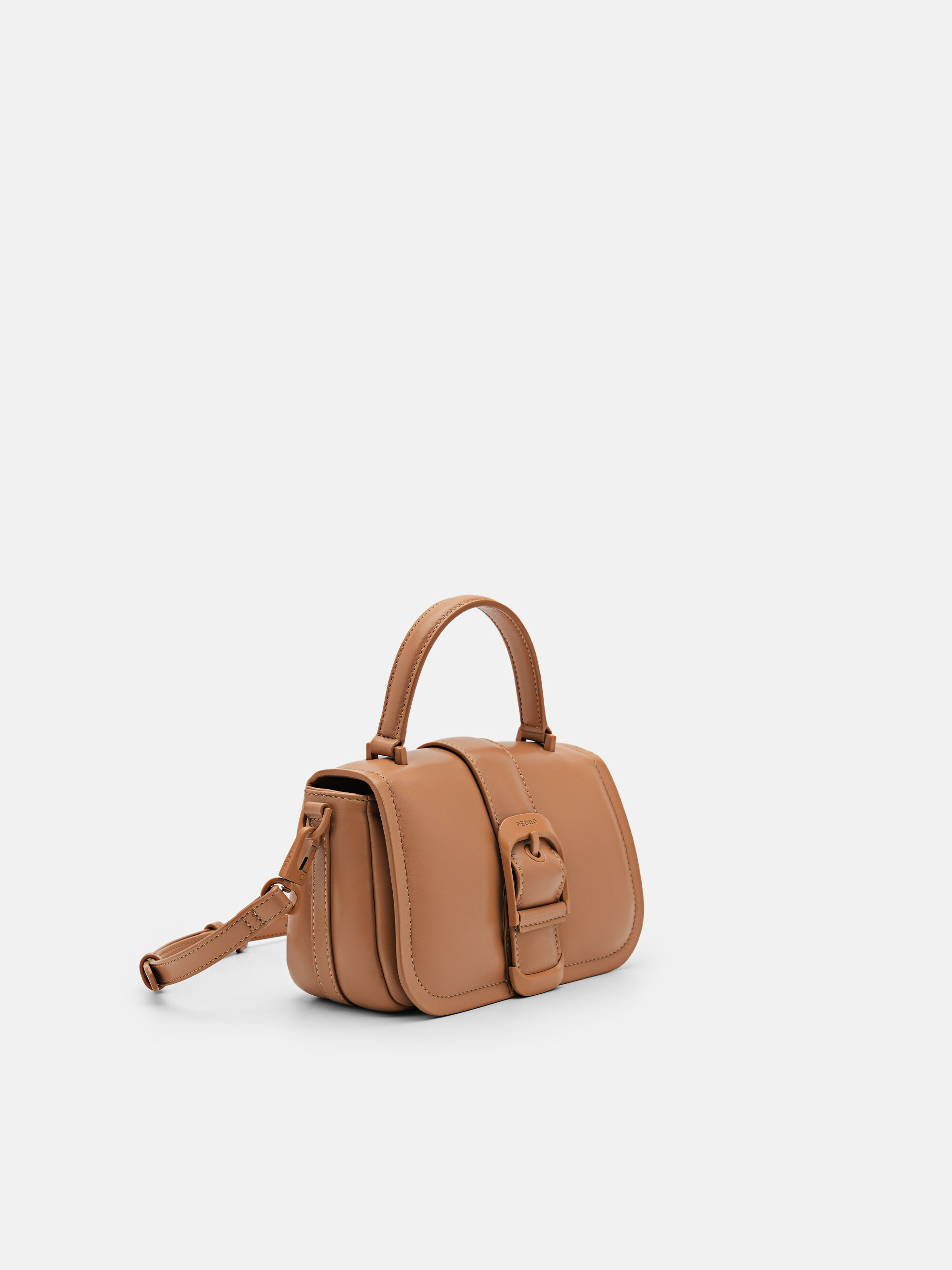 Helix Mini Shoulder Bag, Camel