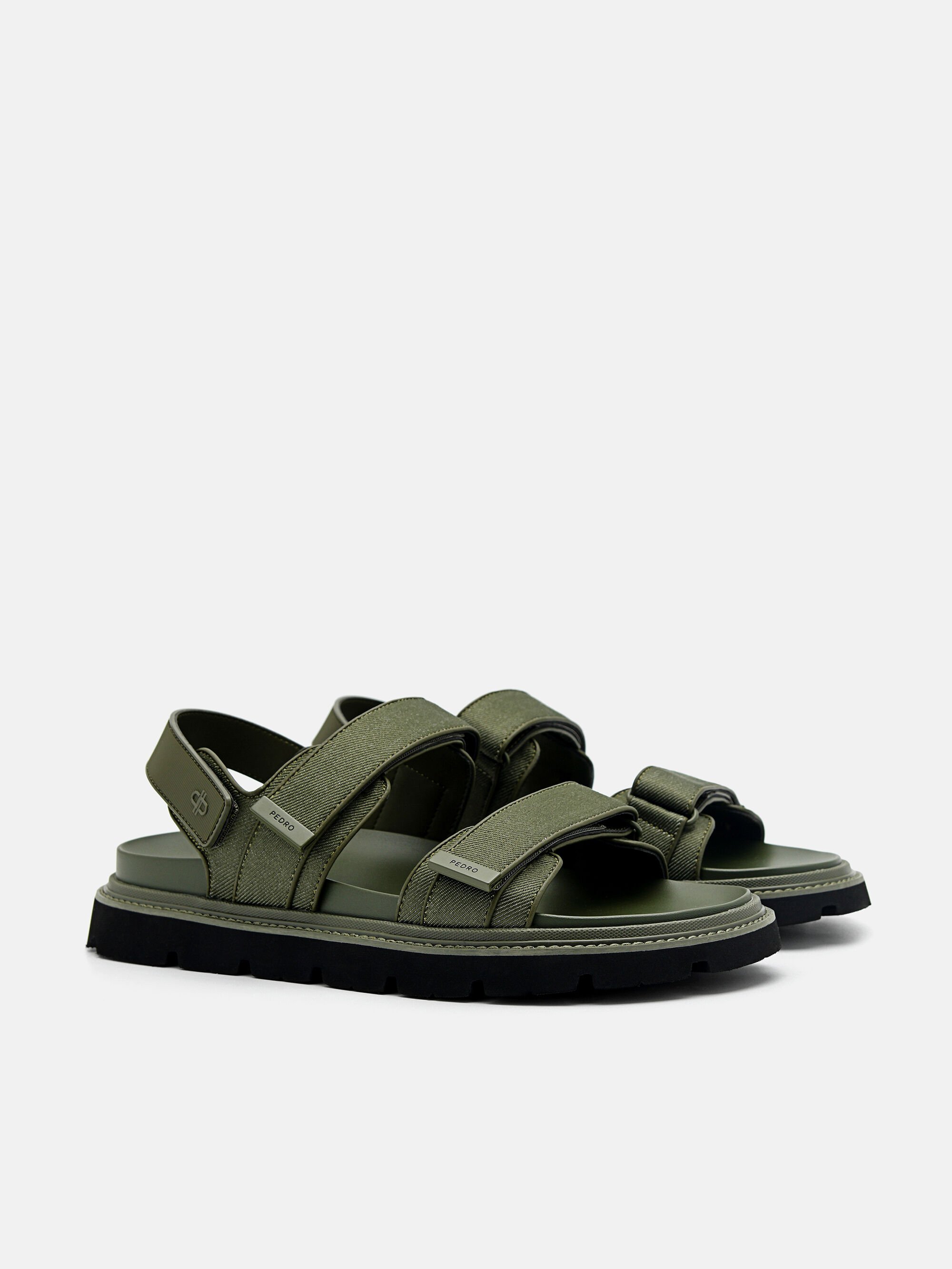 Bryson Backstrap Sandals, Military Green