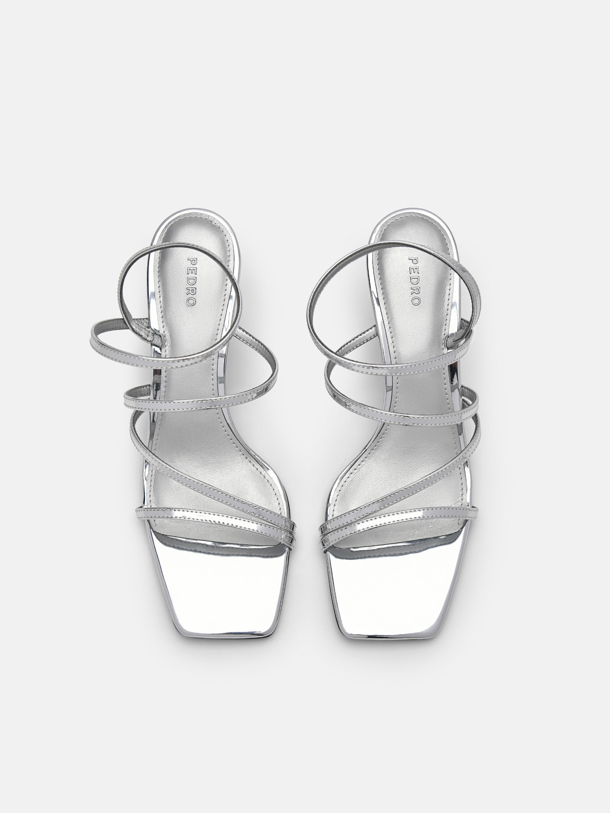 Pallas Heel Sandals, Silver