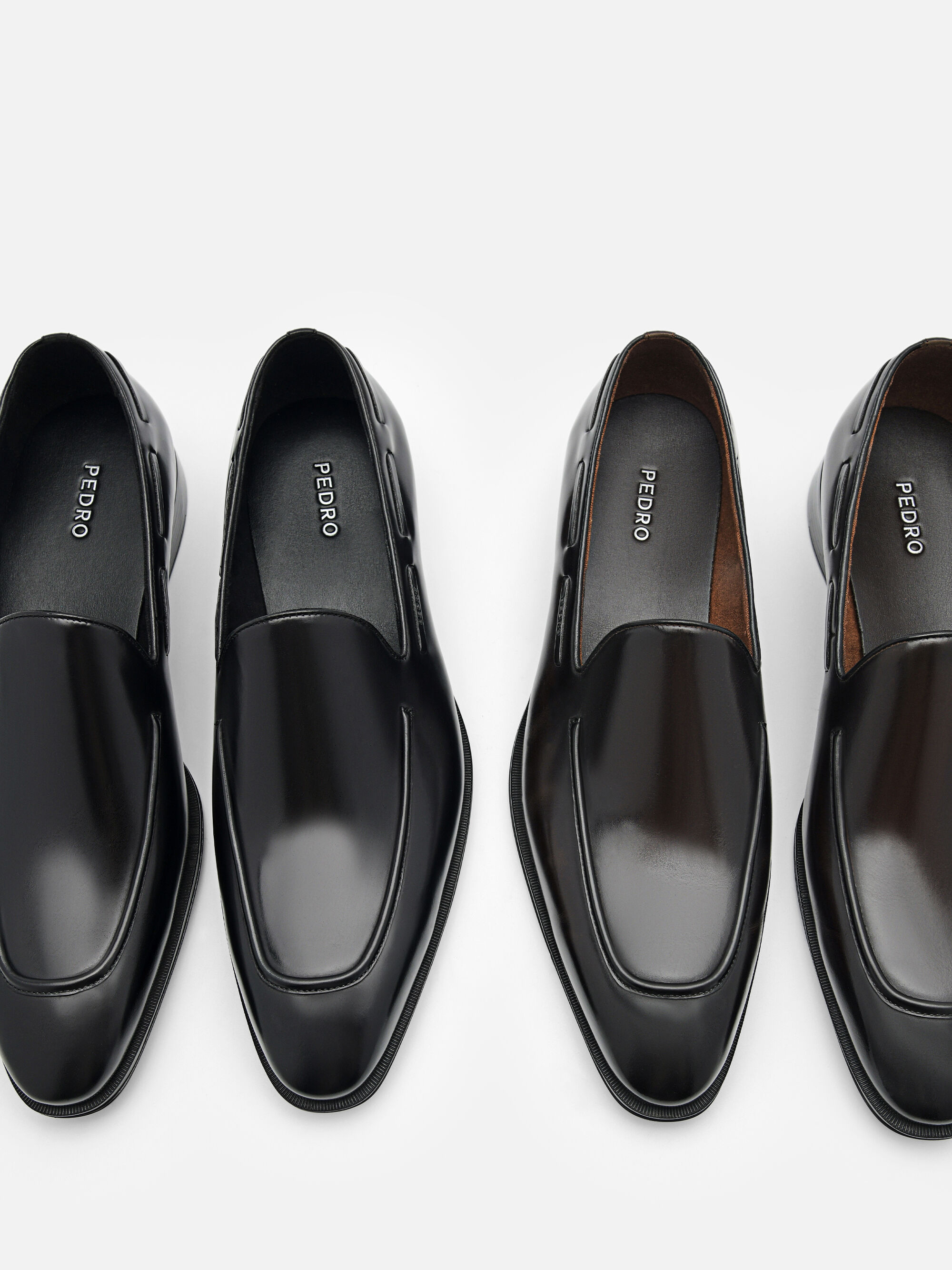 Leather Loafers, Black