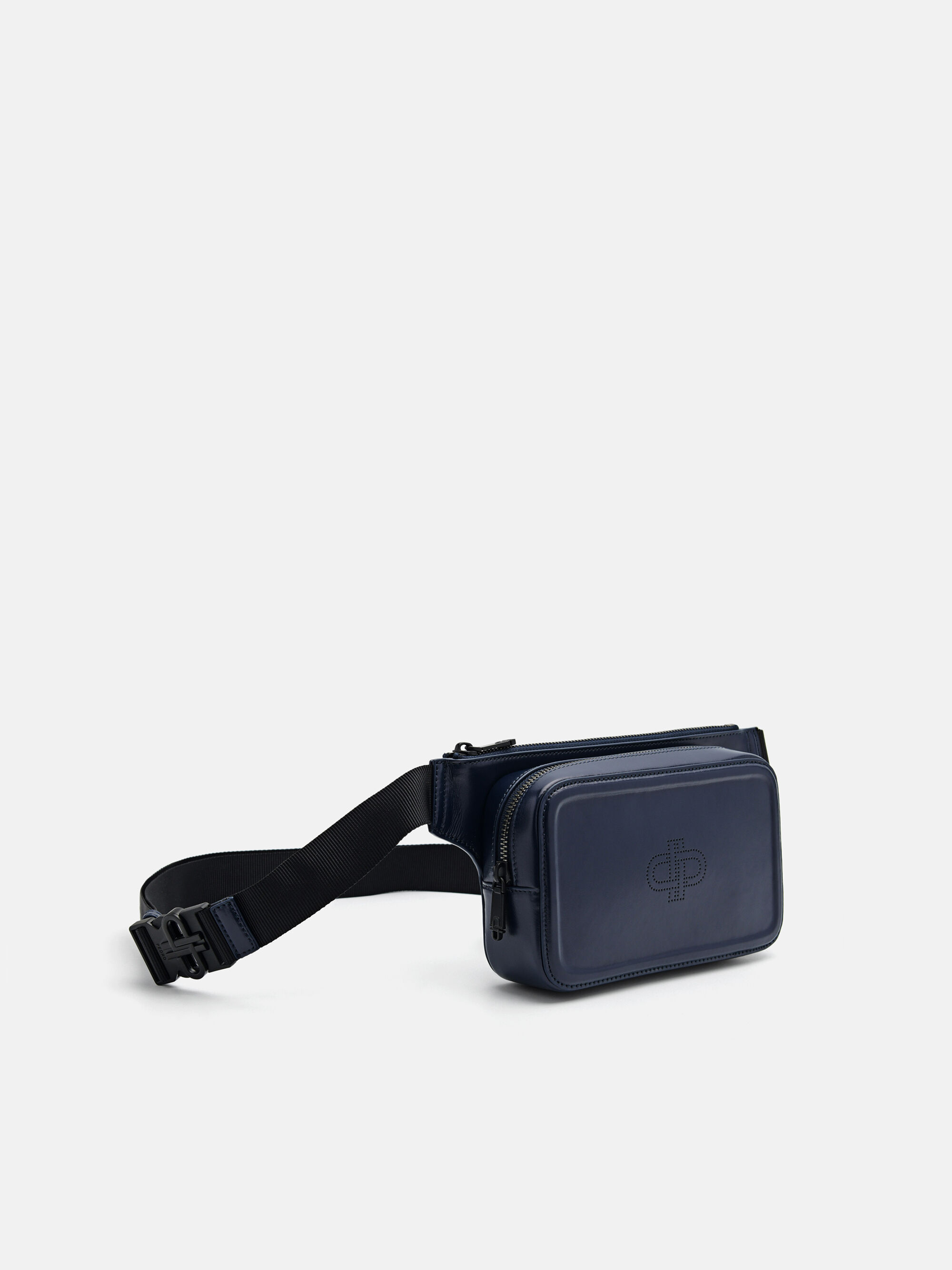 PEDRO Icon Leather Sling Pouch, Navy