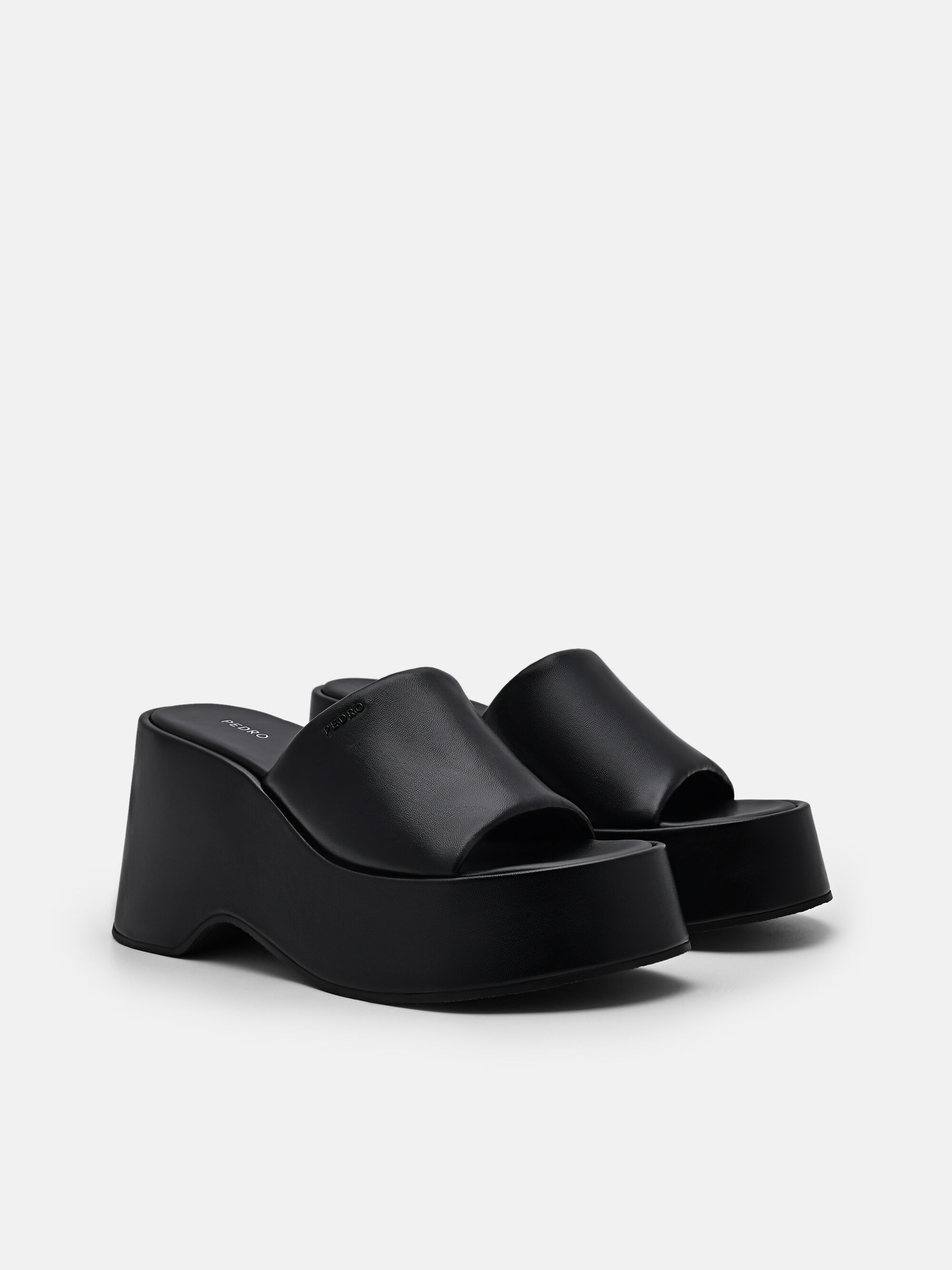 Seren Wedge Sandals, Black