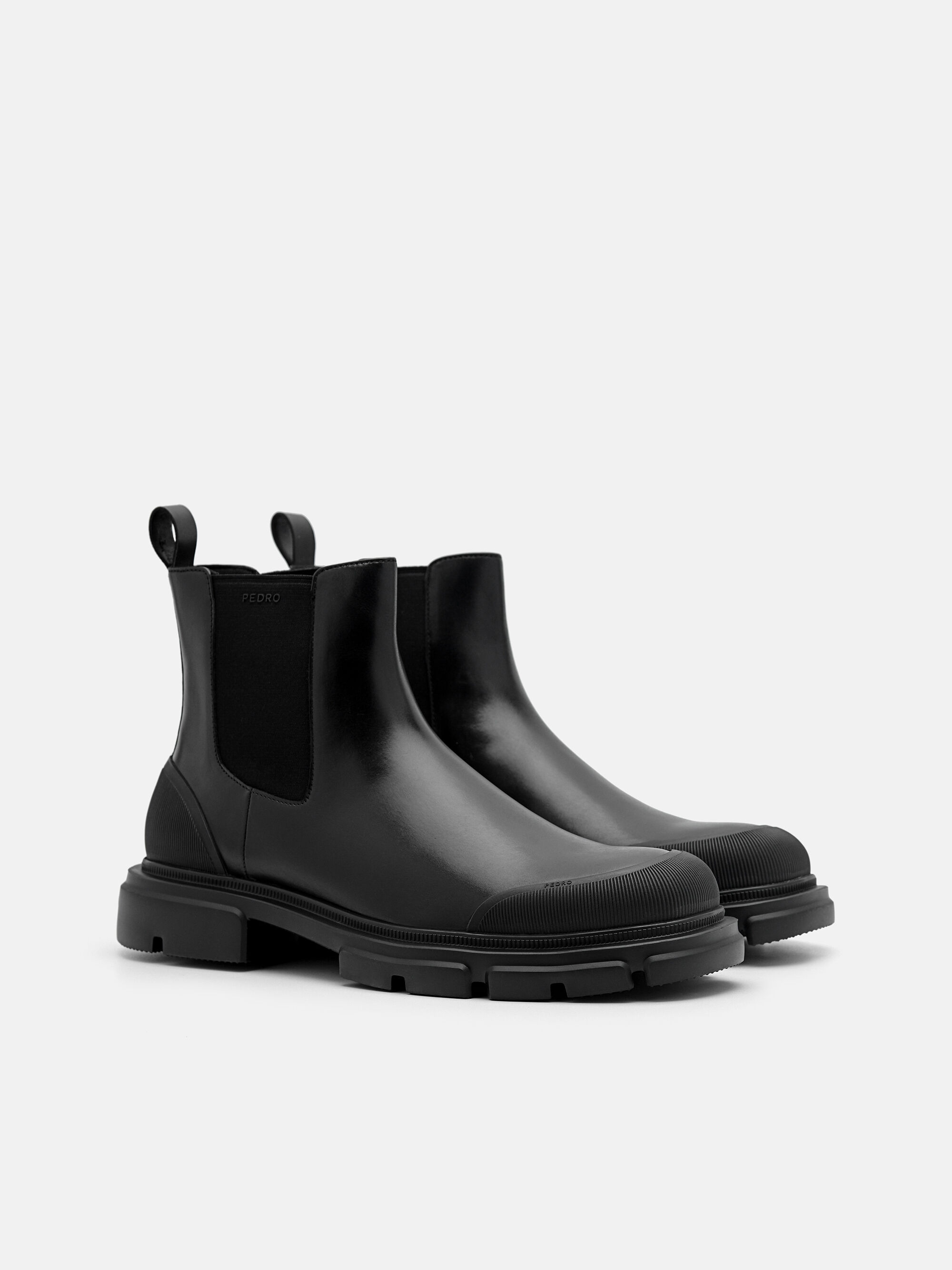 Ellis Leather Chelsea Boots, Black