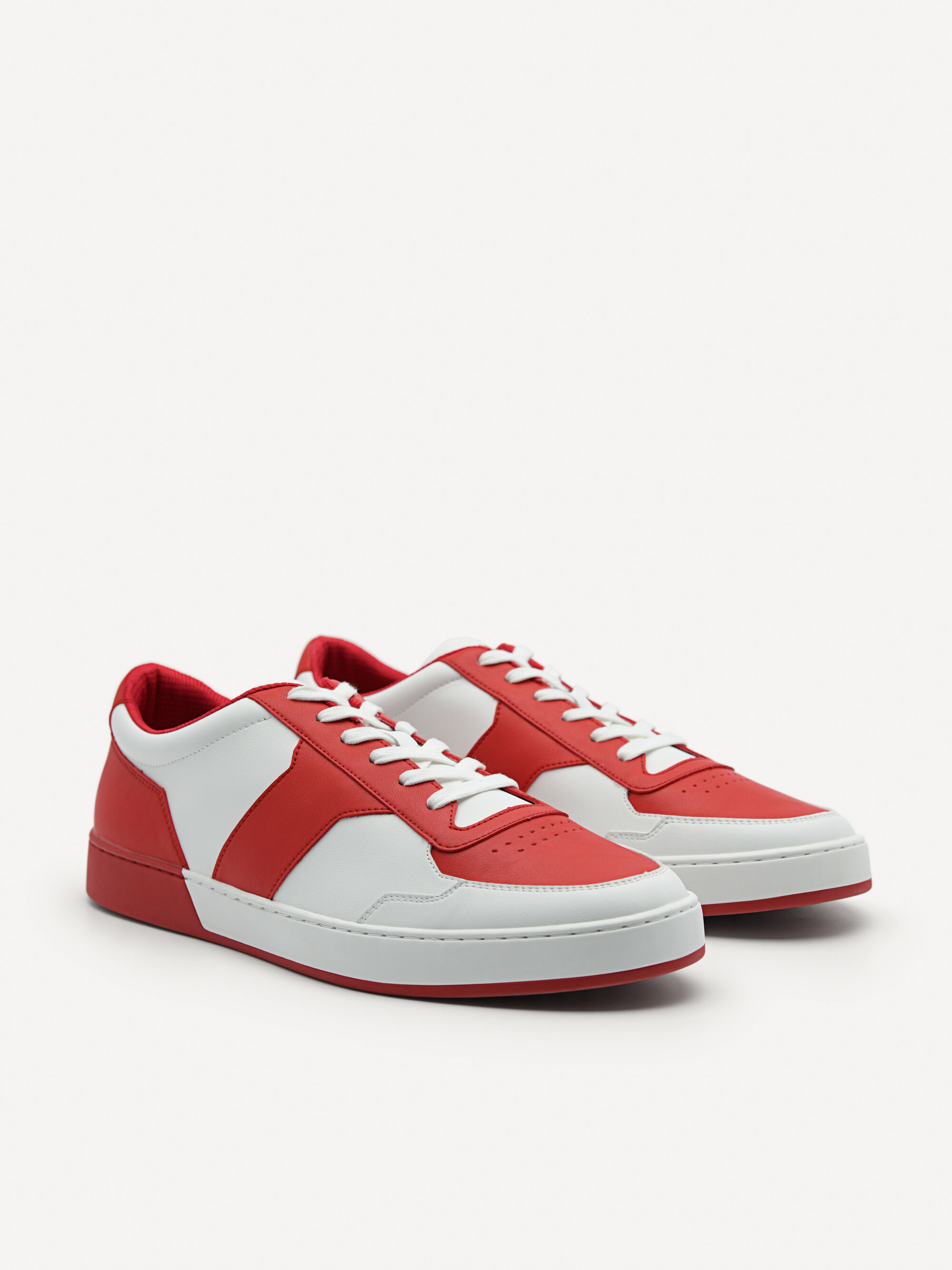 Mono Stride Court Sneakers, Red