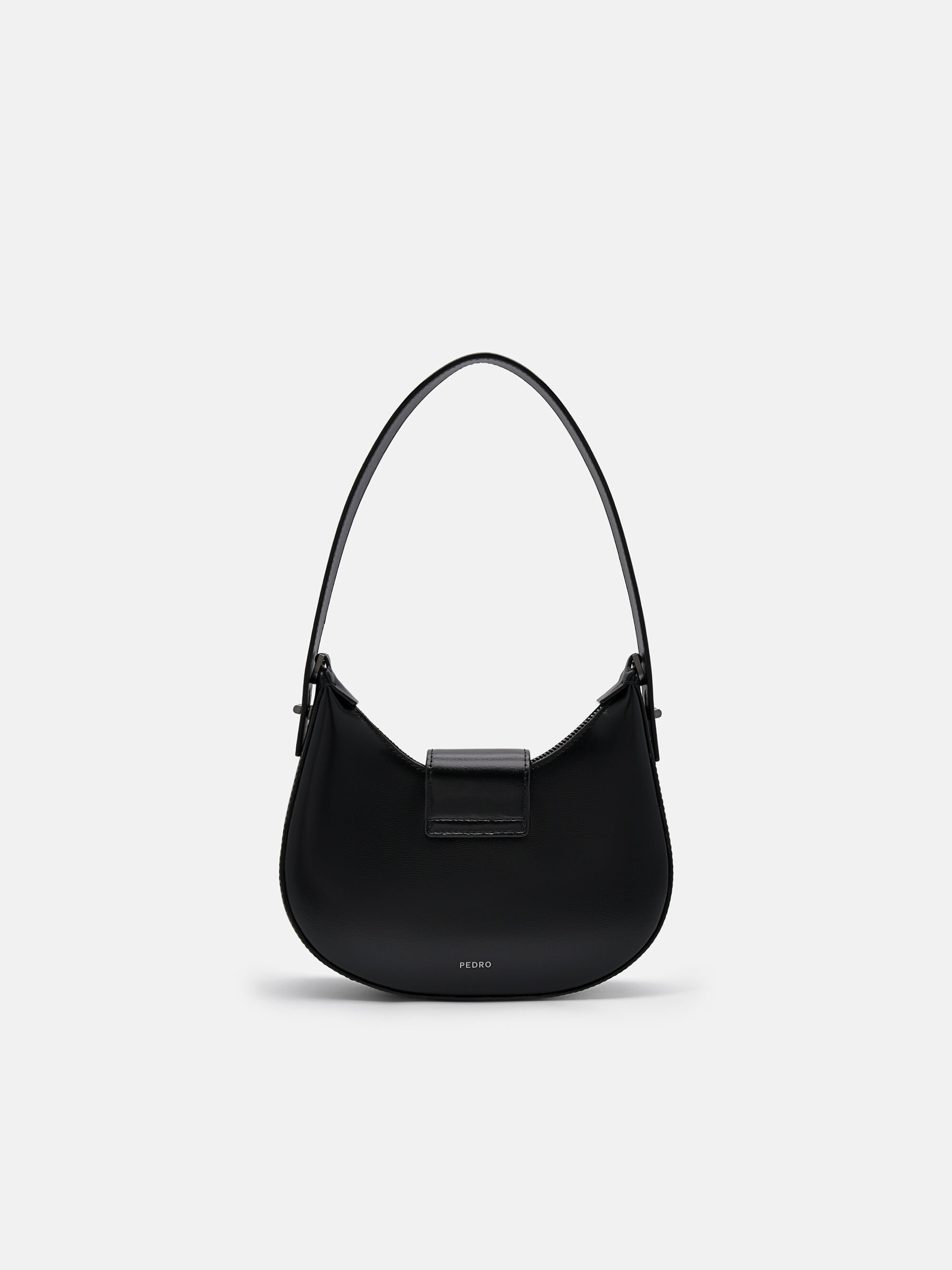 PEDRO Icon Leather Hobo Bag, Black