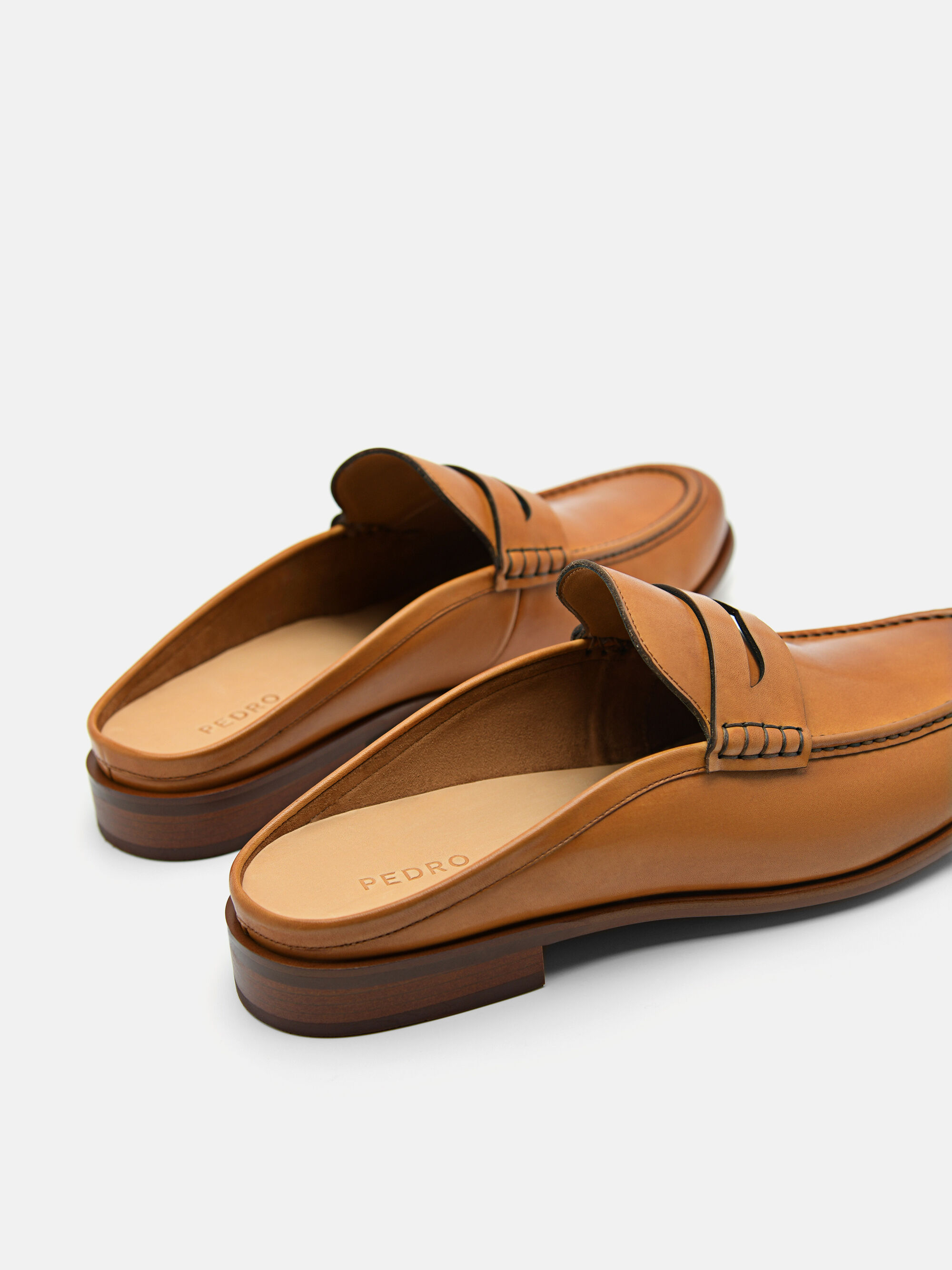 Blake Leather Slip-On Loafers, Camel