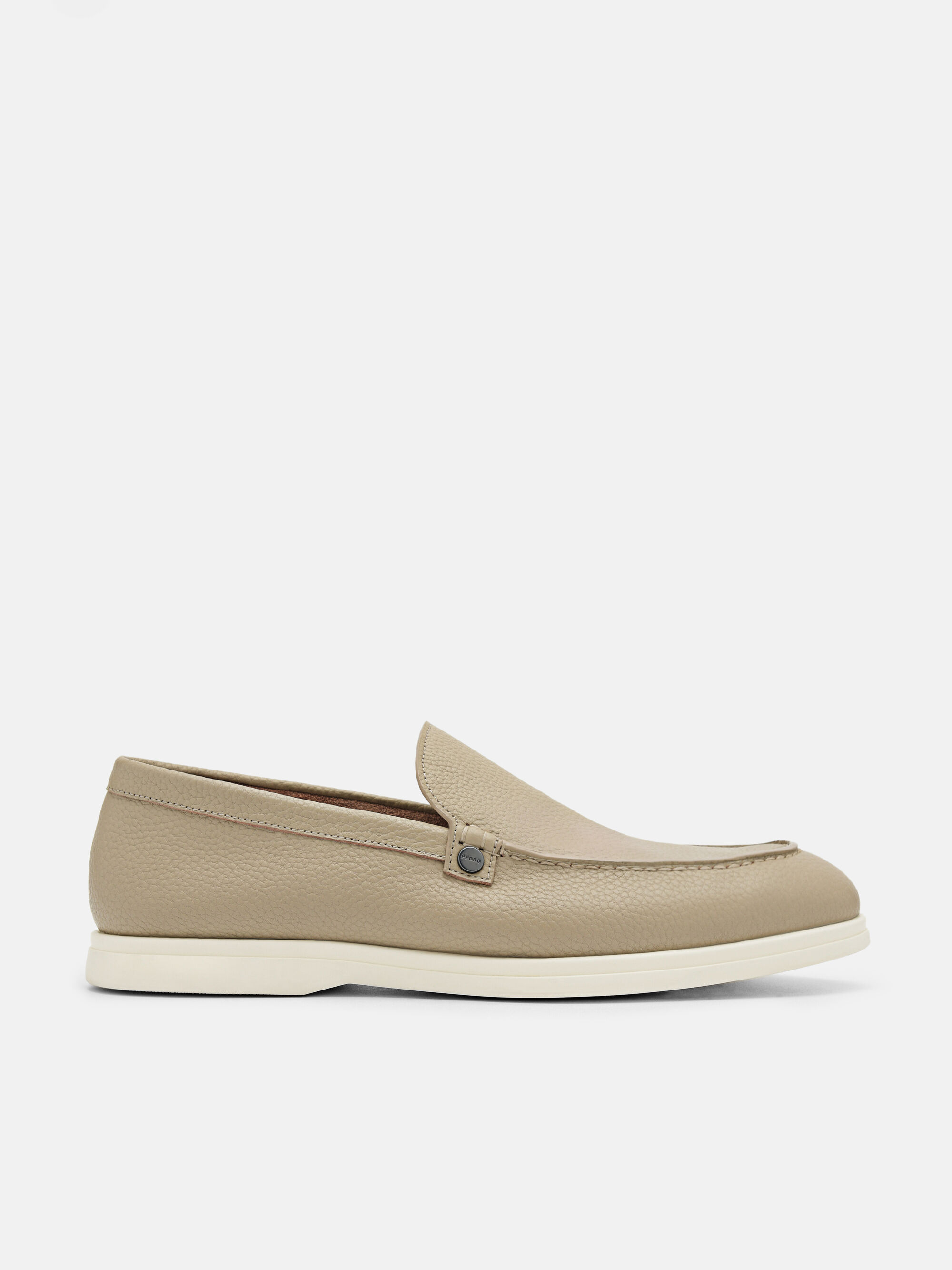 Oliver Leather Loafers, Taupe