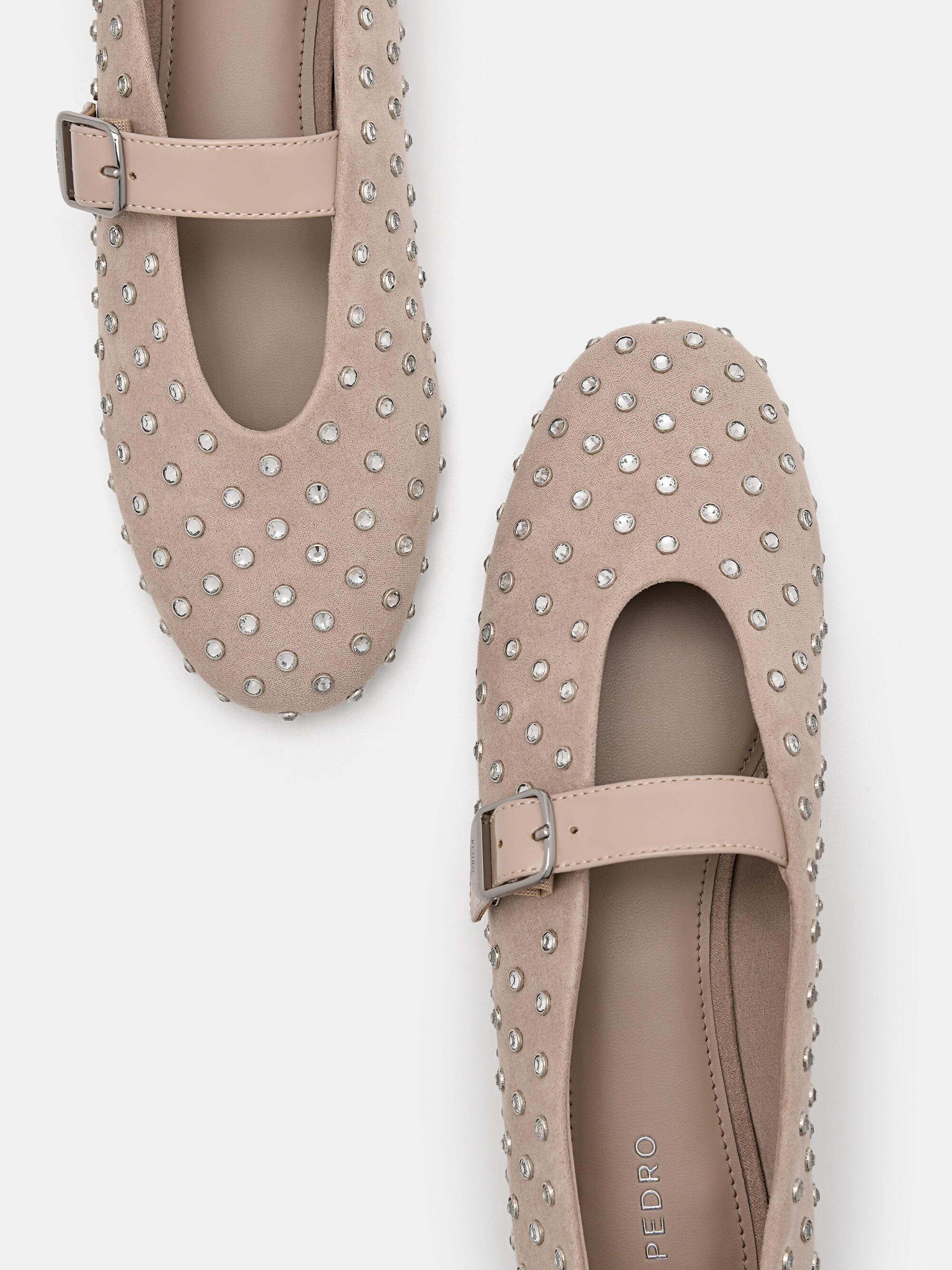 Luma Embellished Mary Janes, Taupe