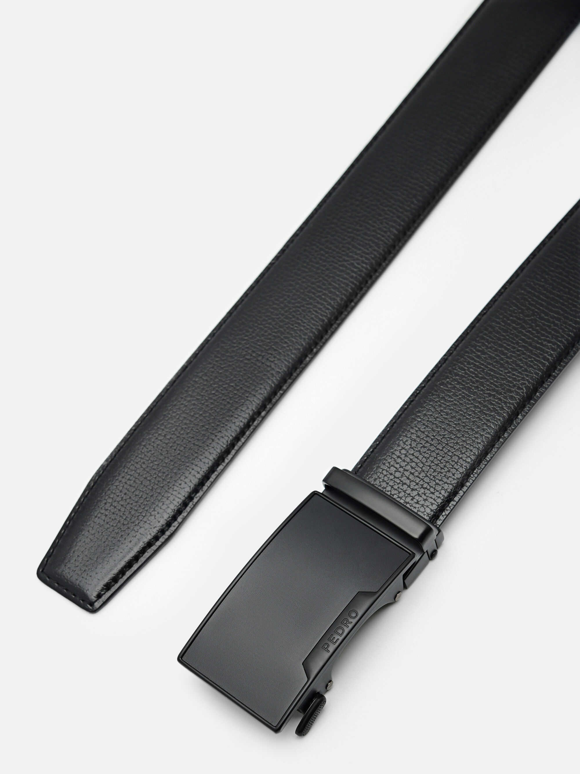 Leather Automatic Belt, Black