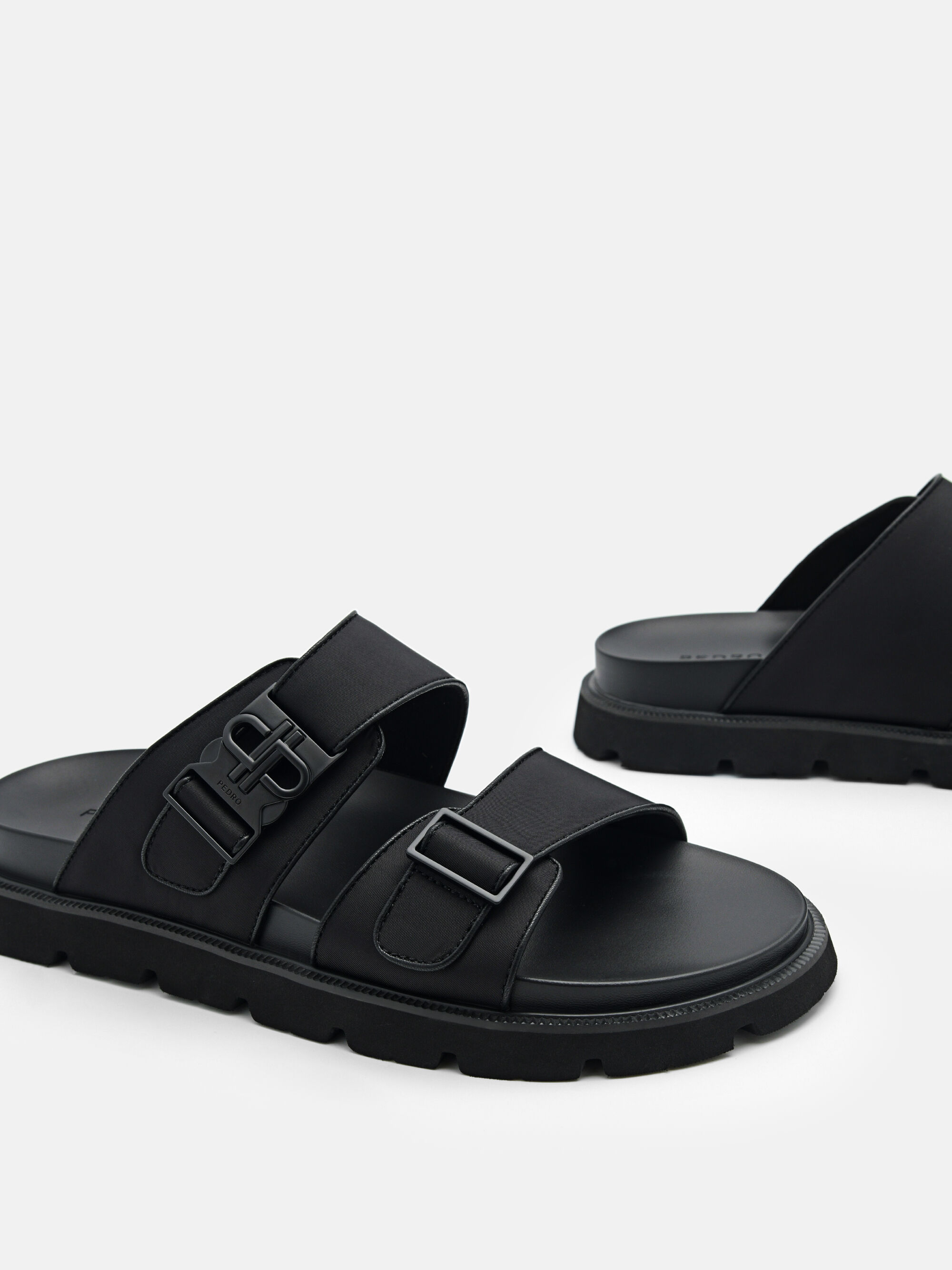 PEDRO Icon Slide Sandals, Black